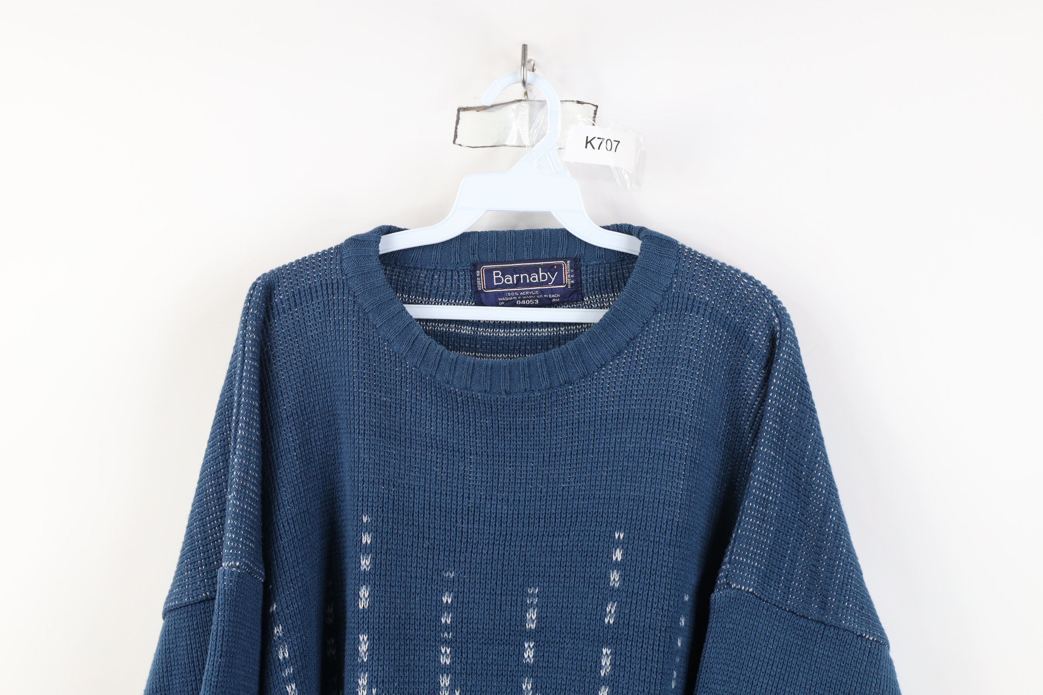 Vintage Vintage 90s Streetwear Ribbed Knit Boxy Fit Crewneck Sweater Size US XXL / EU 58 / 5 - 2 Thumbnail