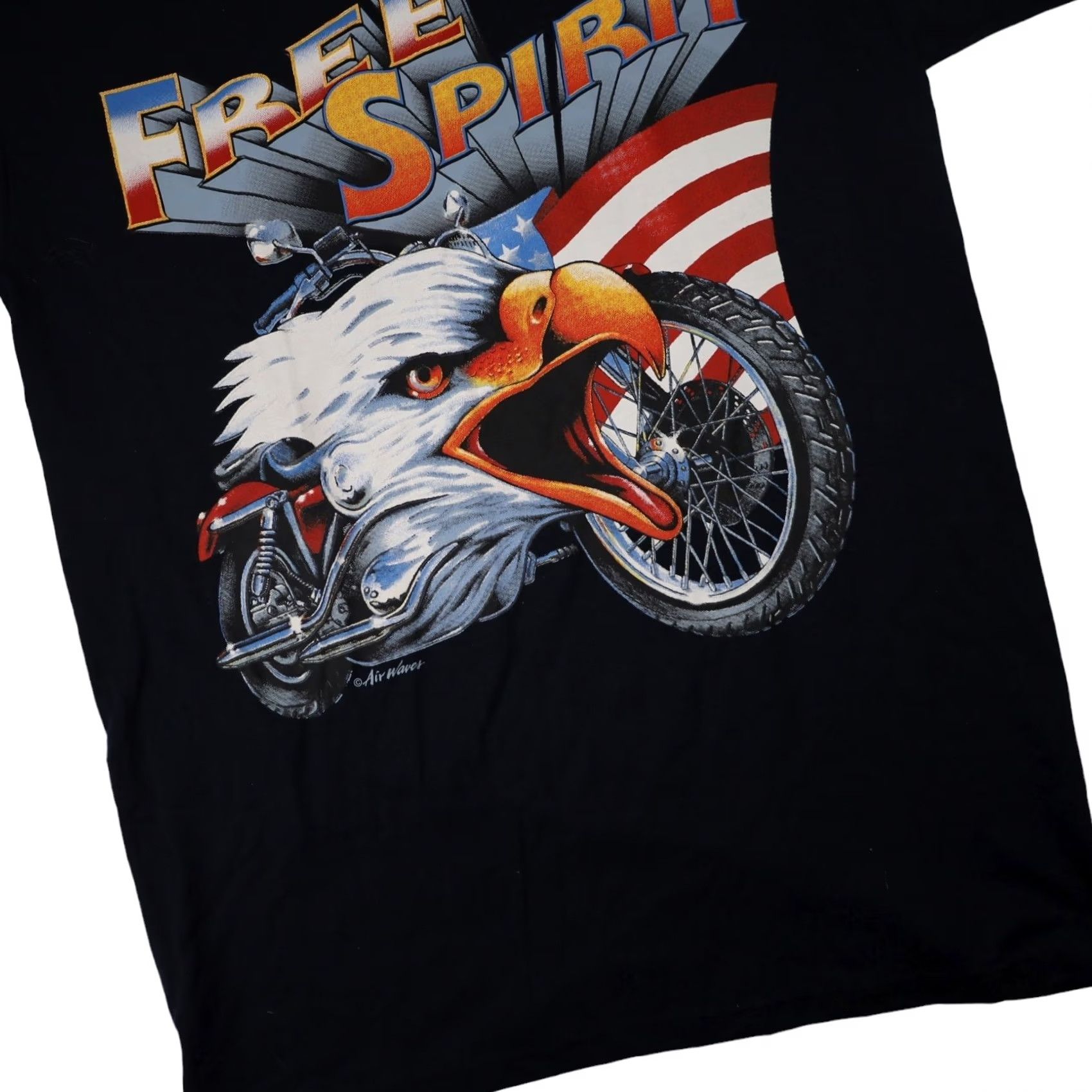 Vintage VINTAGE Free Spirit Motorcycled Eagle Mens T-Shirt Black Medium Graphic Shirt Mens Size US M / EU 48-50 / 2 - 3 Thumbnail