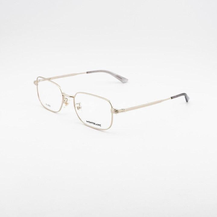 Montblanc Montblanc MB0267O 004 Eyeglasses Gold 55mm Square Frame Size ONE SIZE - 1 Thumbnail