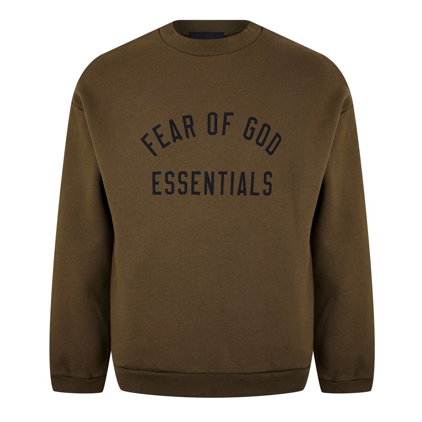 Fear of God o1g2r1mq0426 Crew Neck Sweatshirt in Olive Size US XS / EU 42 / 0 - 1 Thumbnail