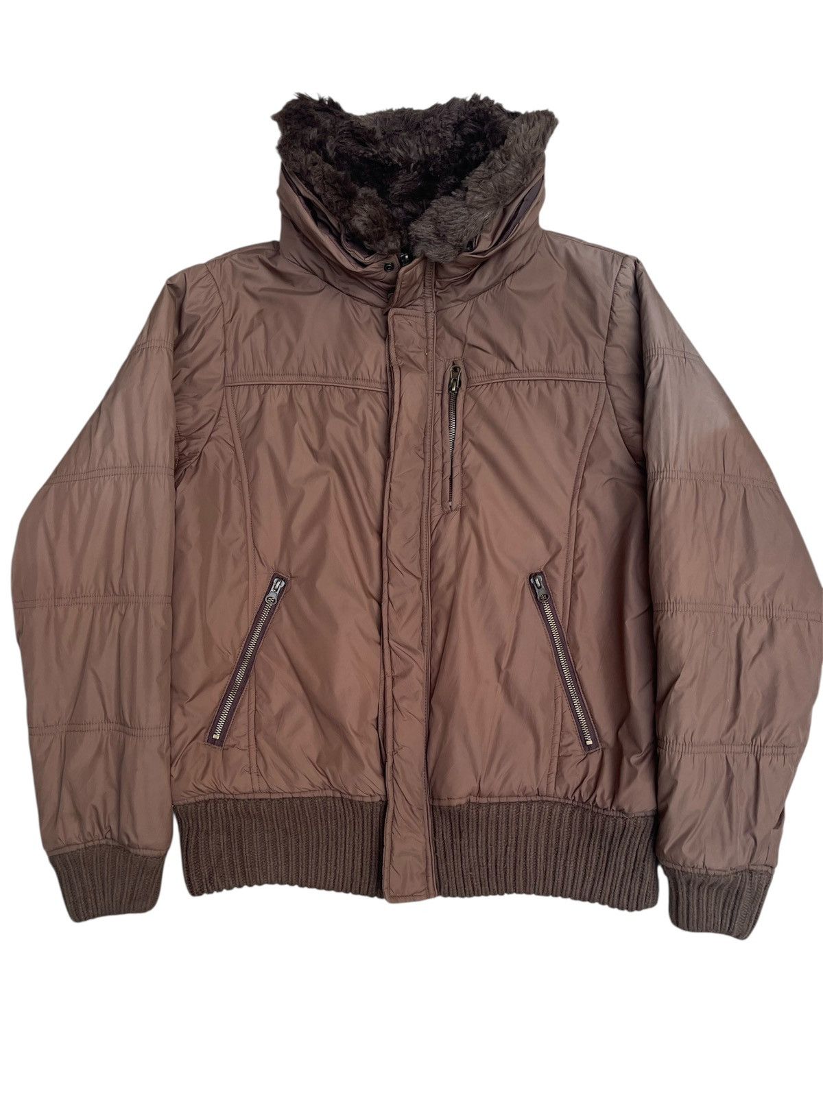 Woolrich Woolen Mills Woolrich Fur Collar Bomber Jacket - Faded Sleeve Size US M / EU 48-50 / 2 - 1 Thumbnail