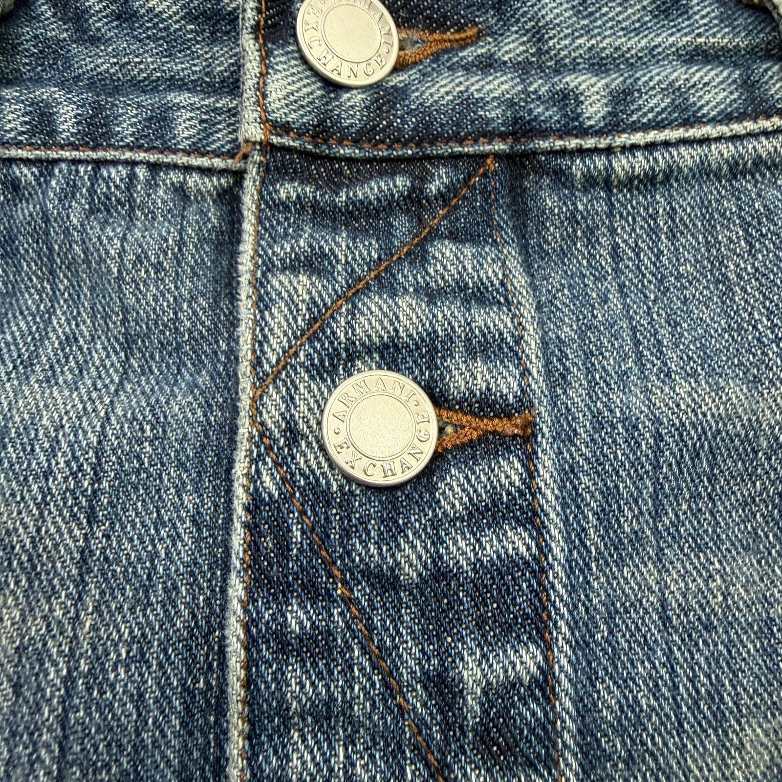 Armani Exchange Vintage Armani Exchange A/X Denim Jean Mini Skirt Women's 2 Size 26" / US 2 / IT 38 - 3 Thumbnail