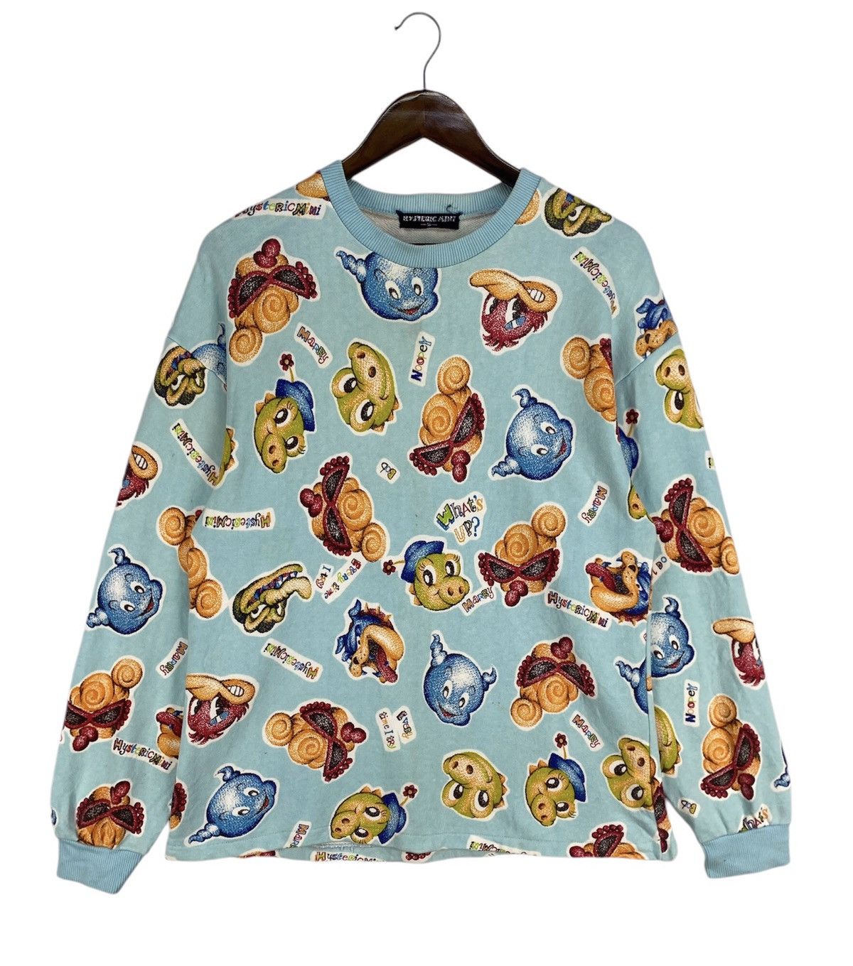 Hysteric Glamour × Japanese Brand × Vintage 💥RARE💥VINTAGE HYSTERIC GLAMOUR FULLPRINT SWEATSHIRT Size US M / EU 48-50 / 2 - 1 Thumbnail