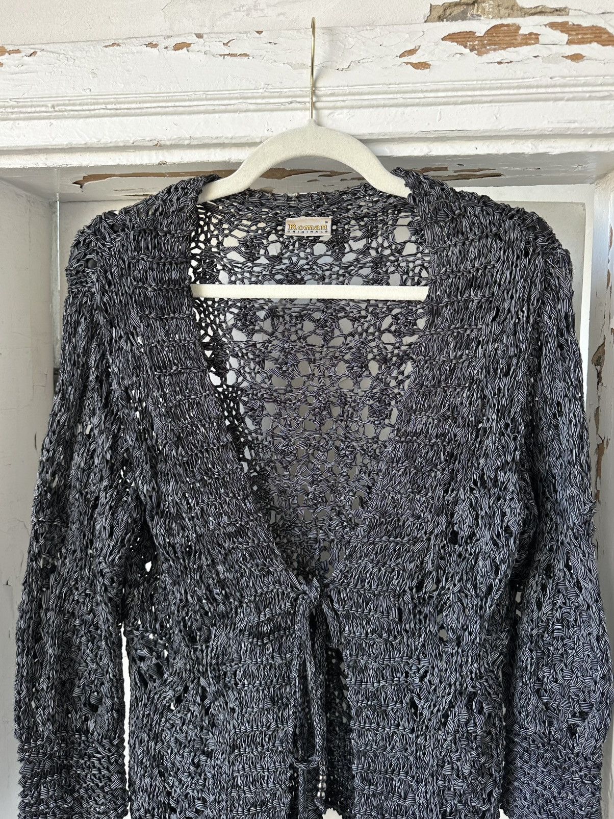 Beauty Beast × If Six Was Nine × Vintage Vintage Knit Grey Cardigan Size S / US 4 / IT 40 - 2 Thumbnail