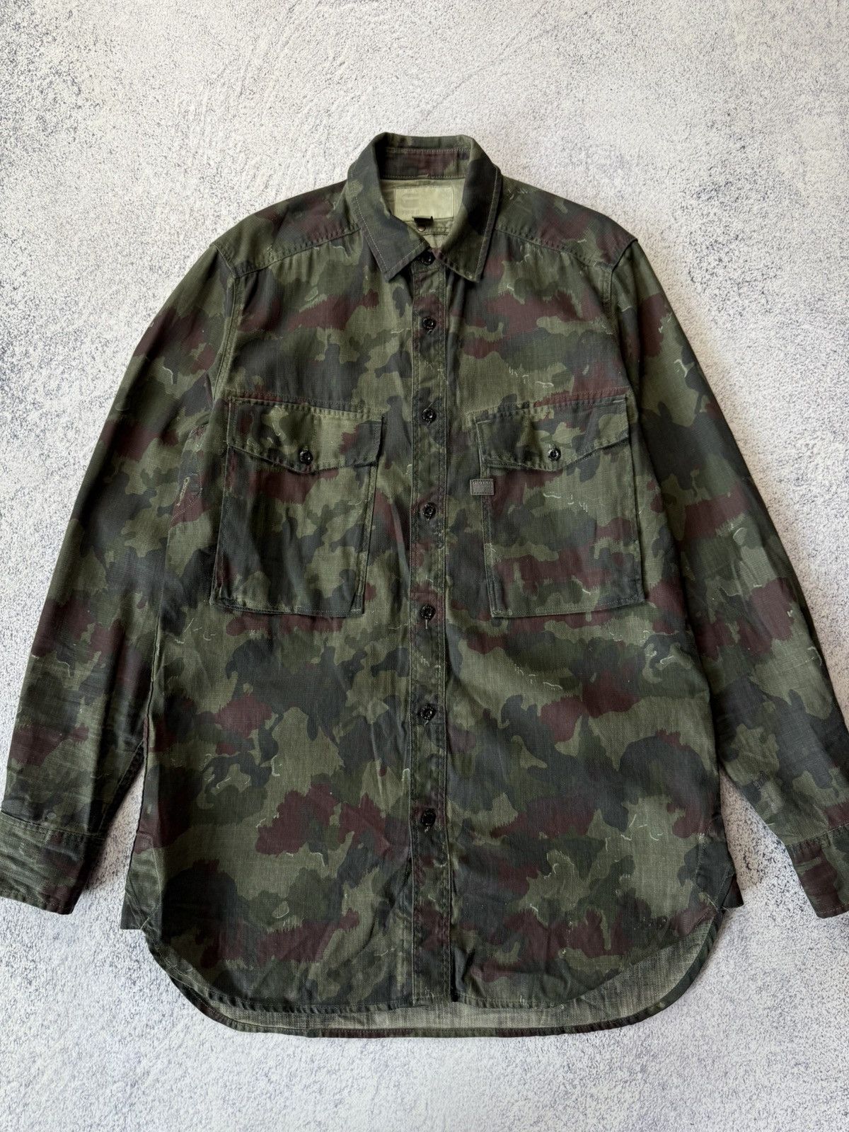 G-Star Vintage G Star Raw Multicam Thick Shirt Size M Size US M / EU 48-50 / 2 - 8 Thumbnail