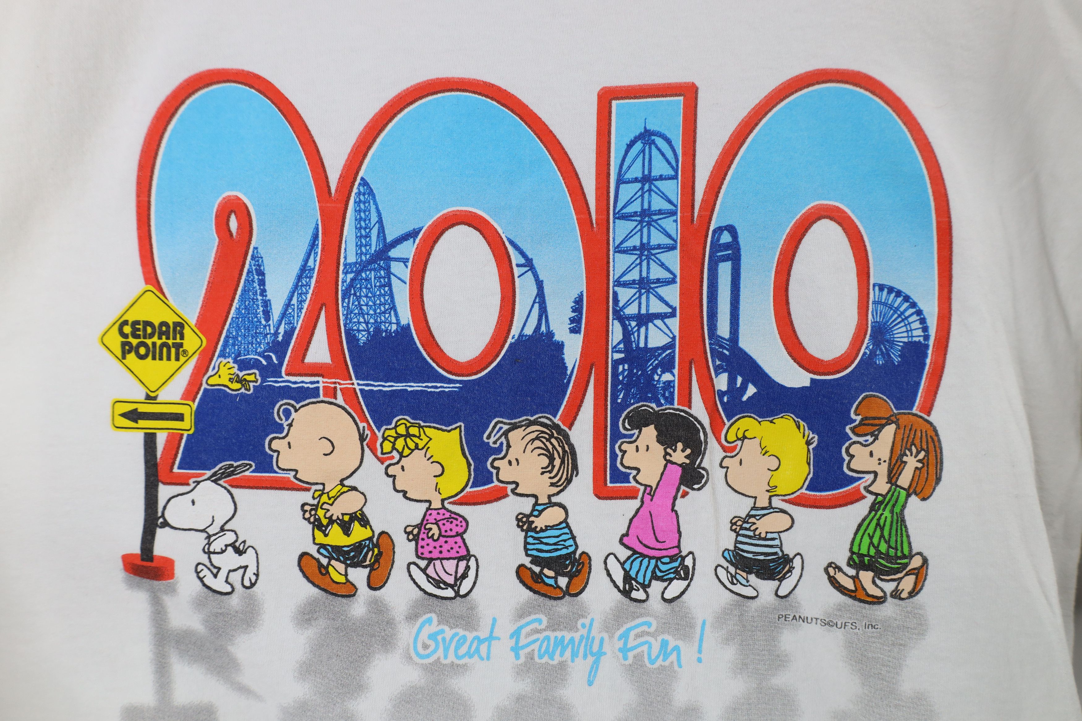 Vintage Vintage Y2K Brown Peanuts Cedar Point Amusement Park T-Shirt Size US M / EU 48-50 / 2 - 4 Thumbnail