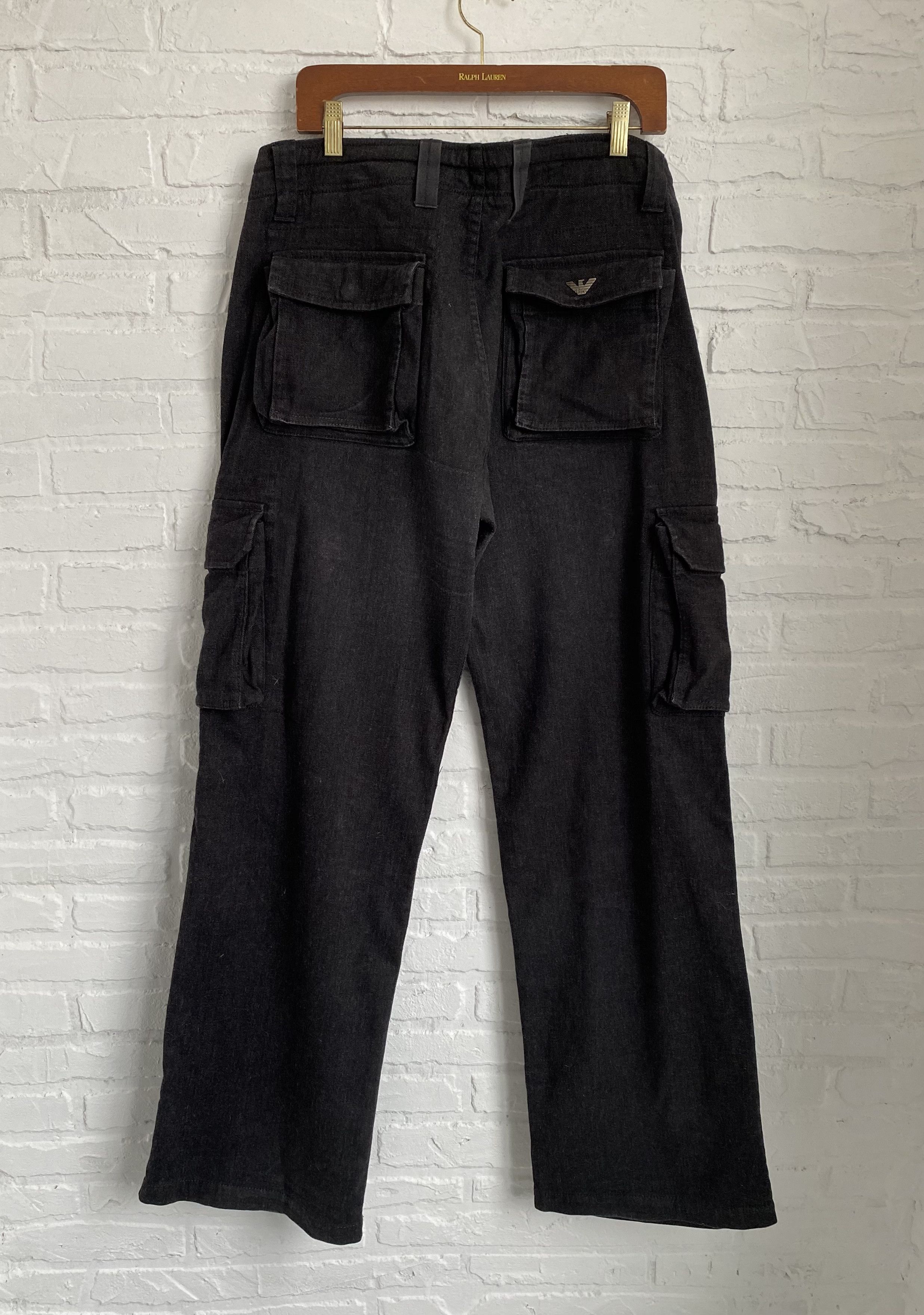 Armani Vintage 2000s Armani Jeans cargo pants Size US 33 - 2 Thumbnail