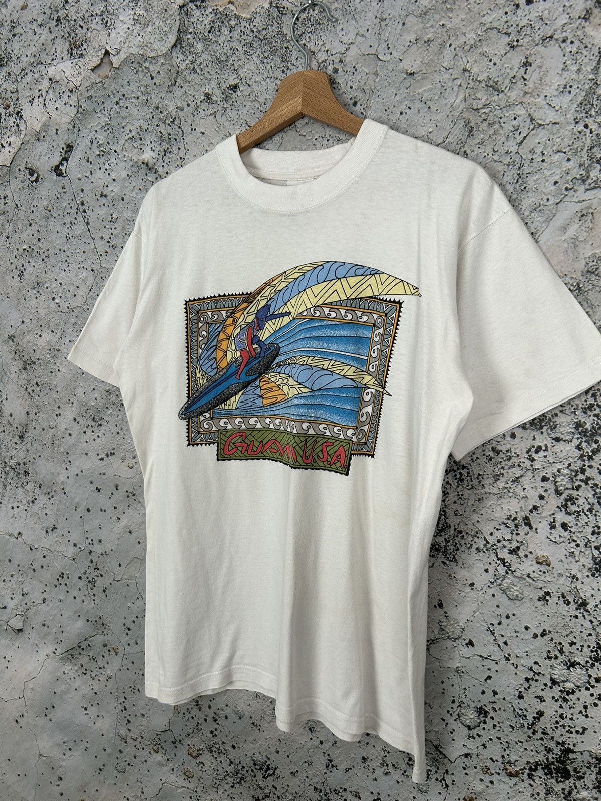Vintage Vintage Surf Graphic Tee Skate Boxy Fit 90s Retro Size US L / EU 52-54 / 3 - 2 Thumbnail
