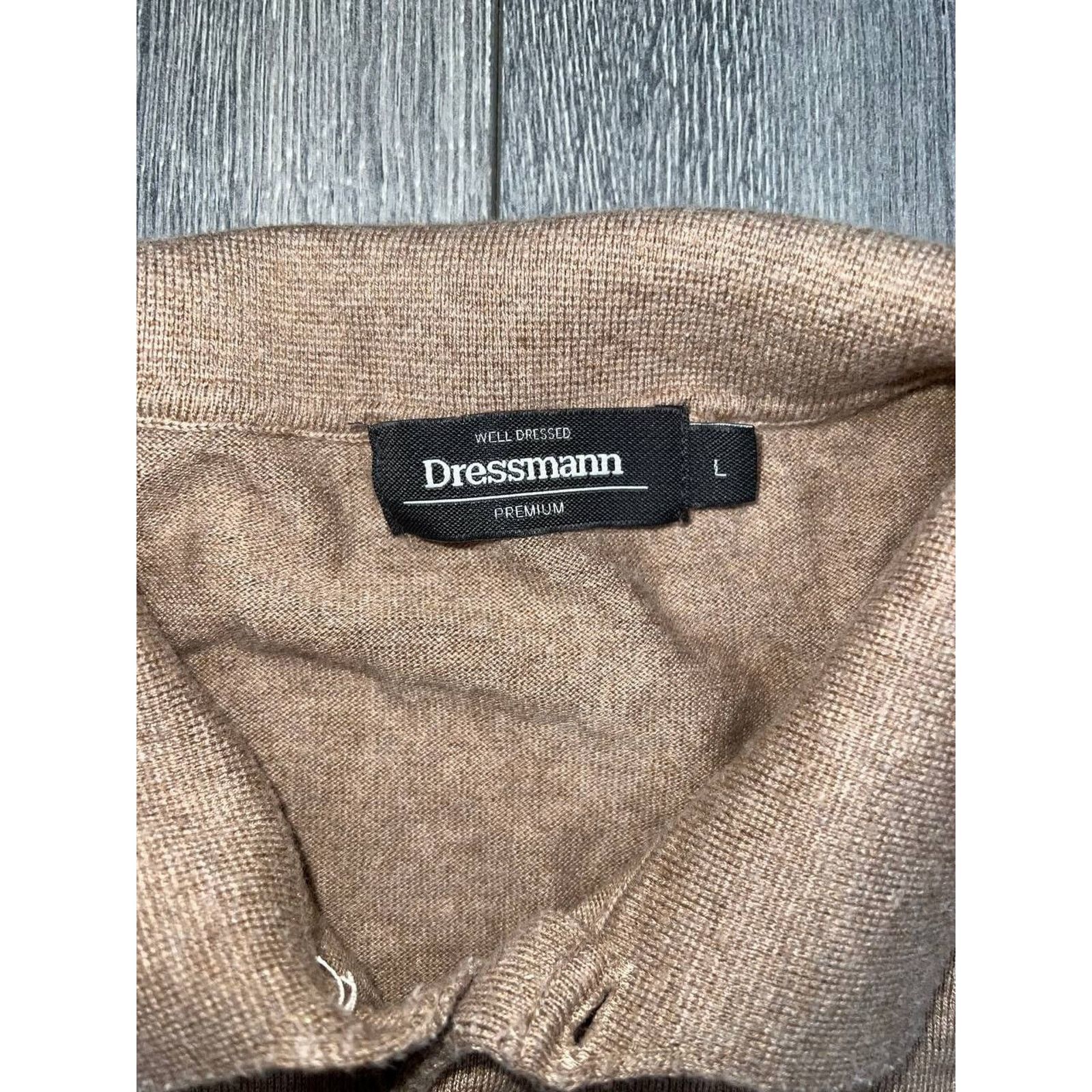 & Other Stories Dressmann Premium Beige collared t-shirt polo Large A003170 Size US XS / EU 42 / 0 - 2 Thumbnail