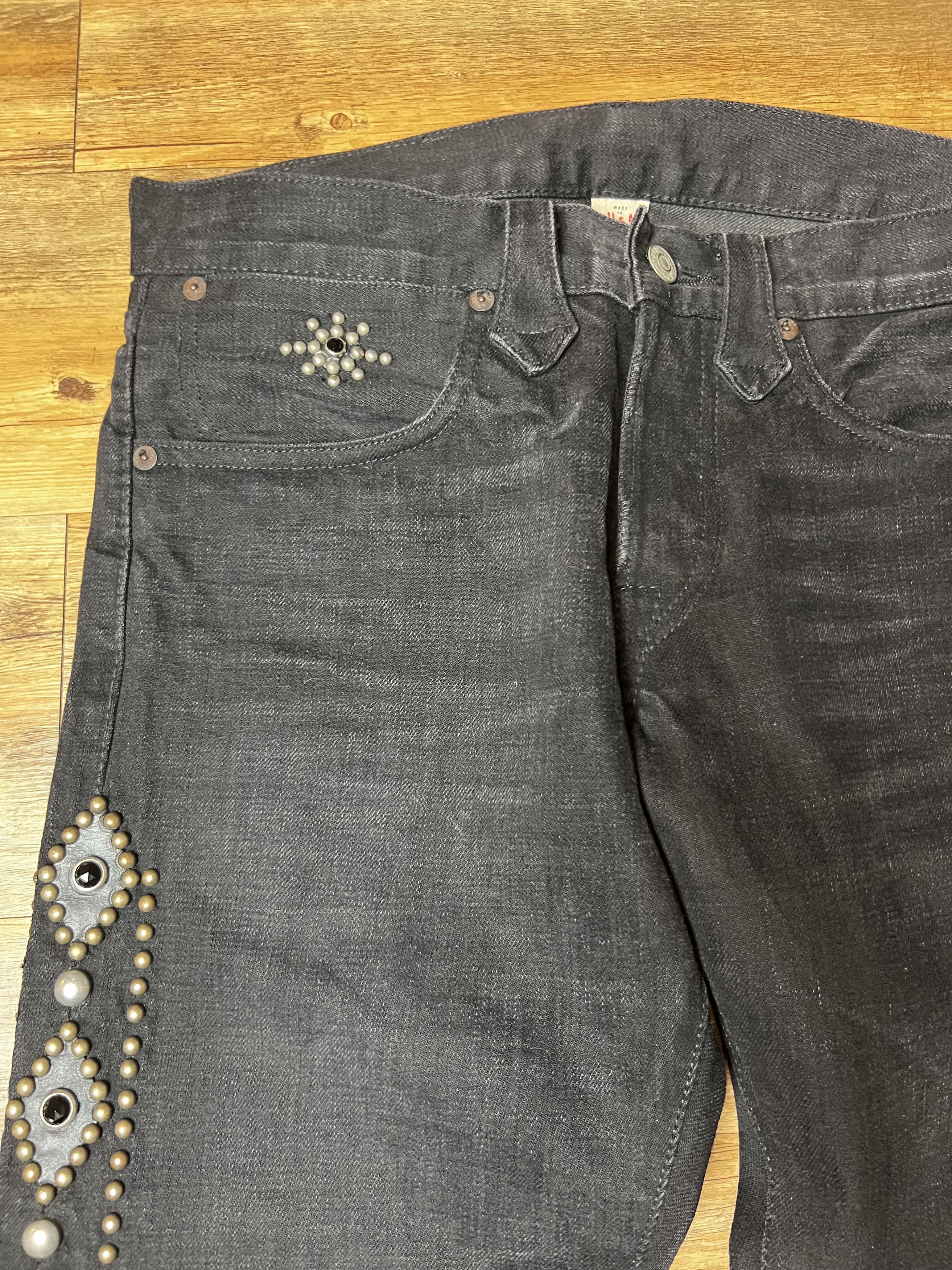 RRL Ralph Lauren Ralph Lauren Double RRL Studded Western Slim Fit Men's Jeans Size US 29 - 5 Thumbnail