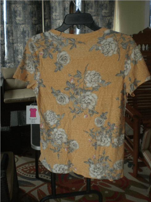 Other NWT Bobbie Brooks Mustard Floral Top Shirt Blouse SMALL Size S / US 4 / IT 40 - 2 Thumbnail