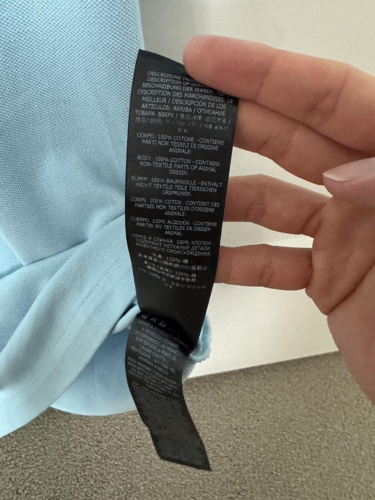Tom Ford Tom Ford Cotton Polo Size 52 - Sky Blue Size US L / EU 52-54 / 3 - 8 Thumbnail