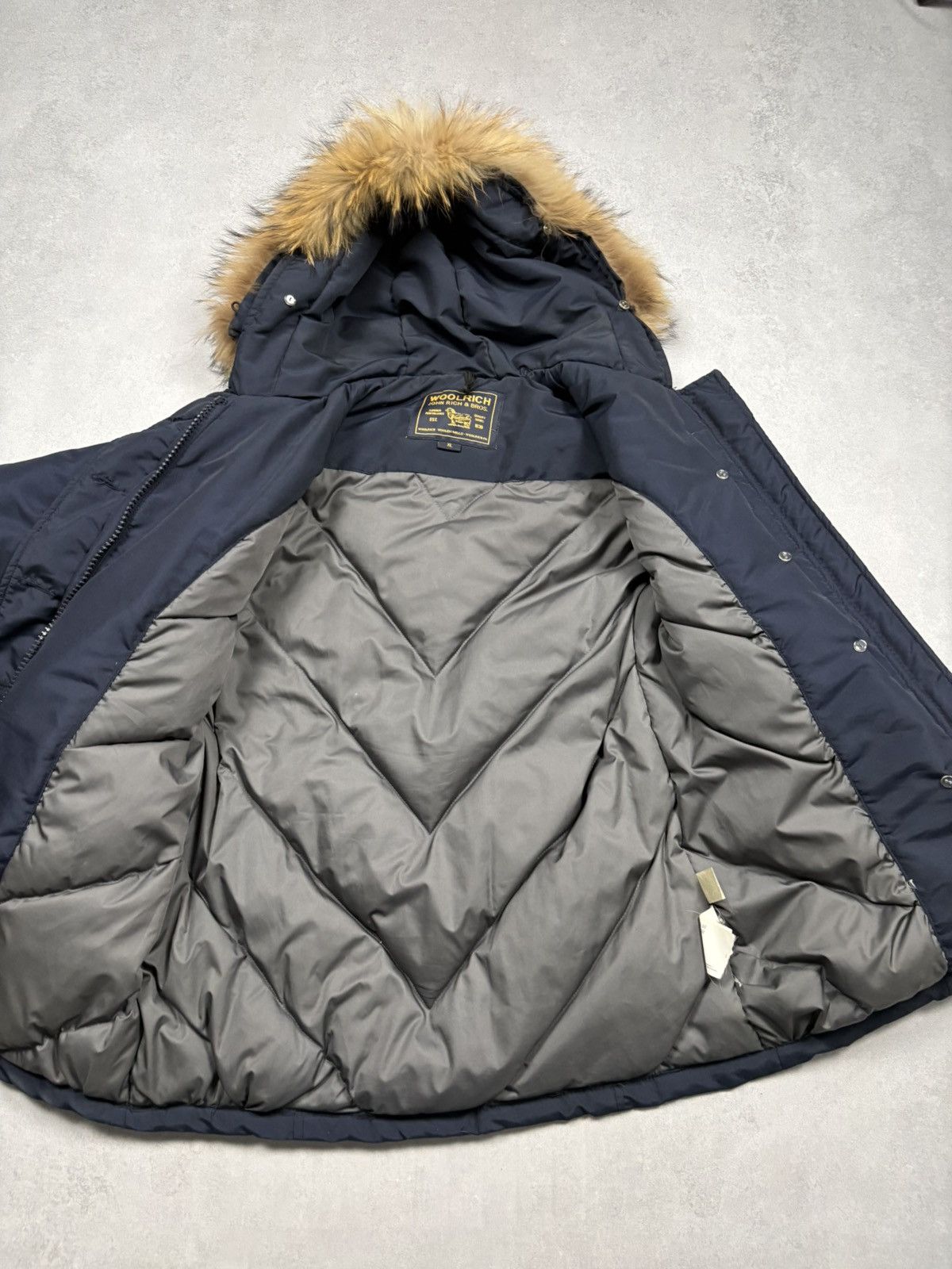 Woolrich Woolen Mills Woolrich John Rich & Bros Arctic Parka Navy Fur Hood XL Rare Size XL / US 12-14 / IT 48-50 - 15 Thumbnail