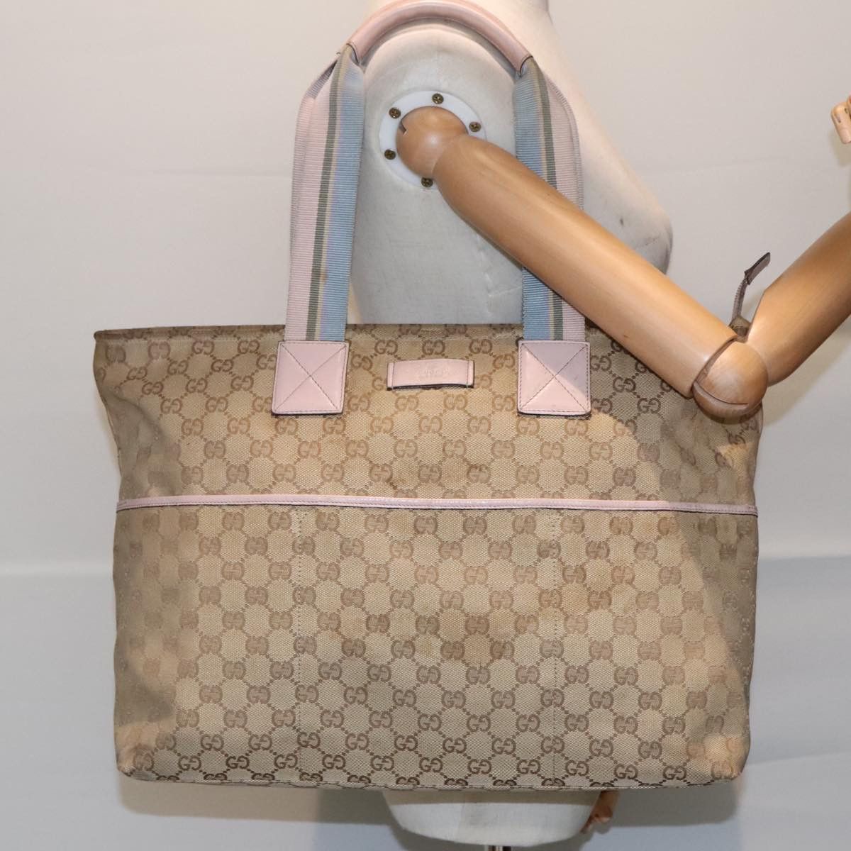 Gucci GUCCI GG Canvas Tote Bag Beige Size ONE SIZE - 22 Thumbnail