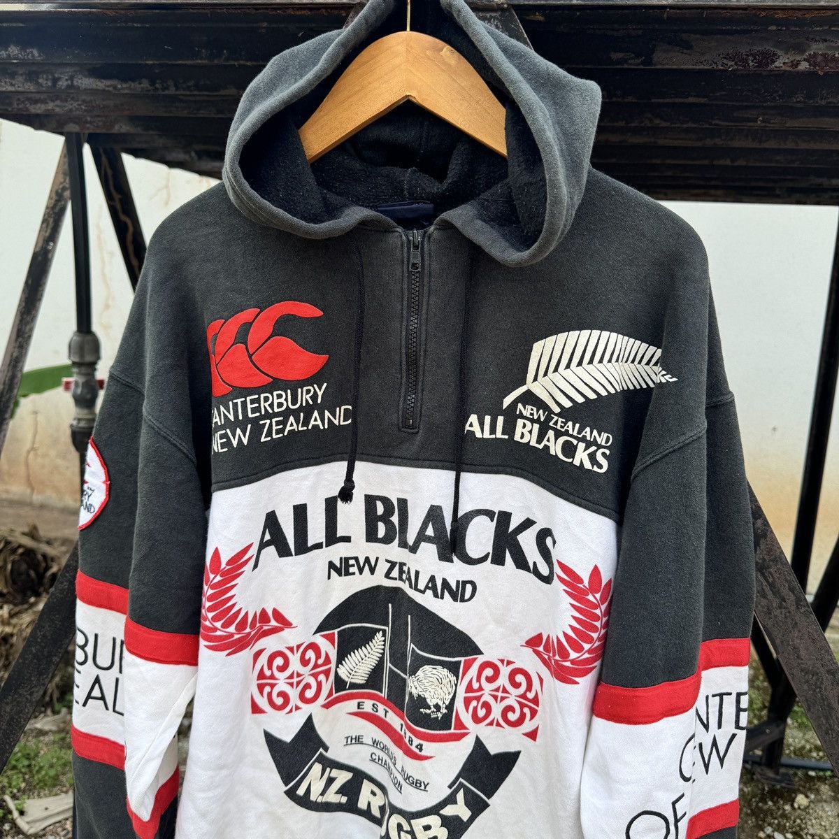 Canterbury of New Zealand Vintage 1987 Rugby Canterbury All Black New Zealand Size US L / EU 52-54 / 3 - 3 Thumbnail