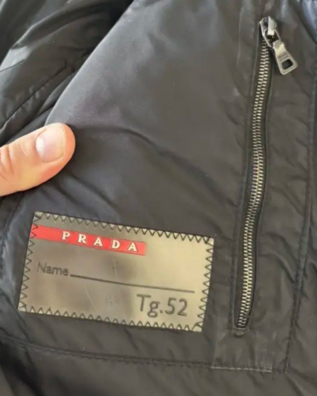 Prada RARE PRADA SPORT LEATHER FRONT WOOL JACKET Size US L / EU 52-54 / 3 - 6 Thumbnail