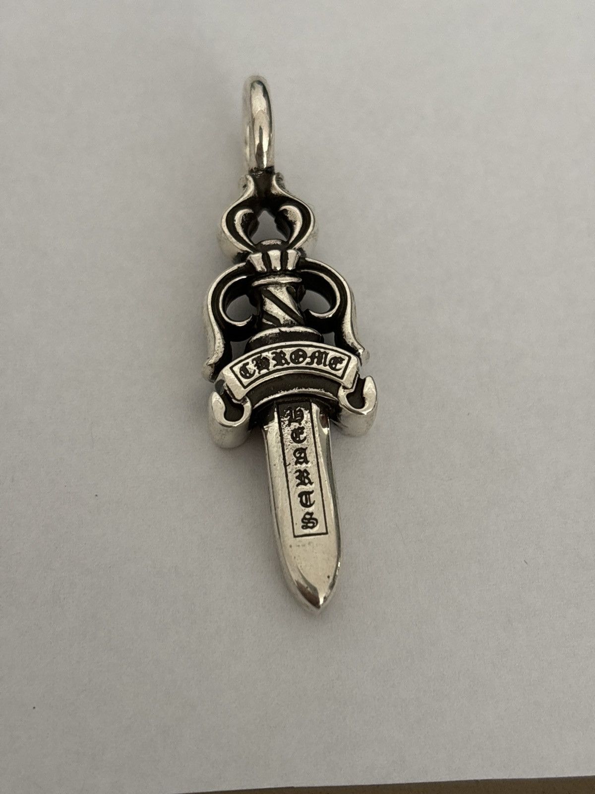 Chrome hearts silver double dagger pendant - Accessories