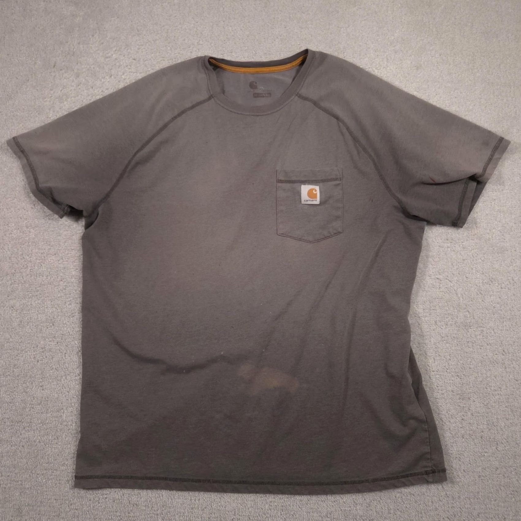 Carhartt Carhartt Shirt Mens XL Gray Pocket Workwear Relaxed Fit Tagless Tee Crewneck Short Sleeve Jersey Cotton Size US XL / EU 56 / 4 - 2 Thumbnail