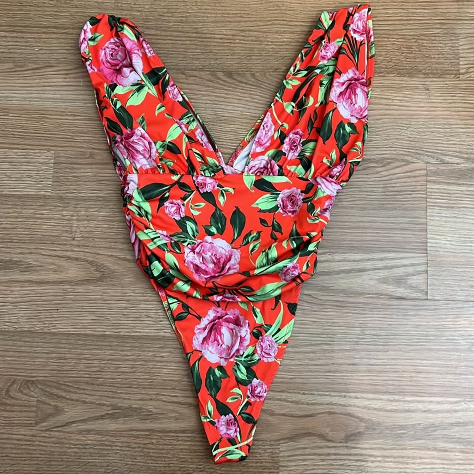 Zara Zara Draped Floral Print Bodysuit Size S / US 4 / IT 40 - 9 Thumbnail