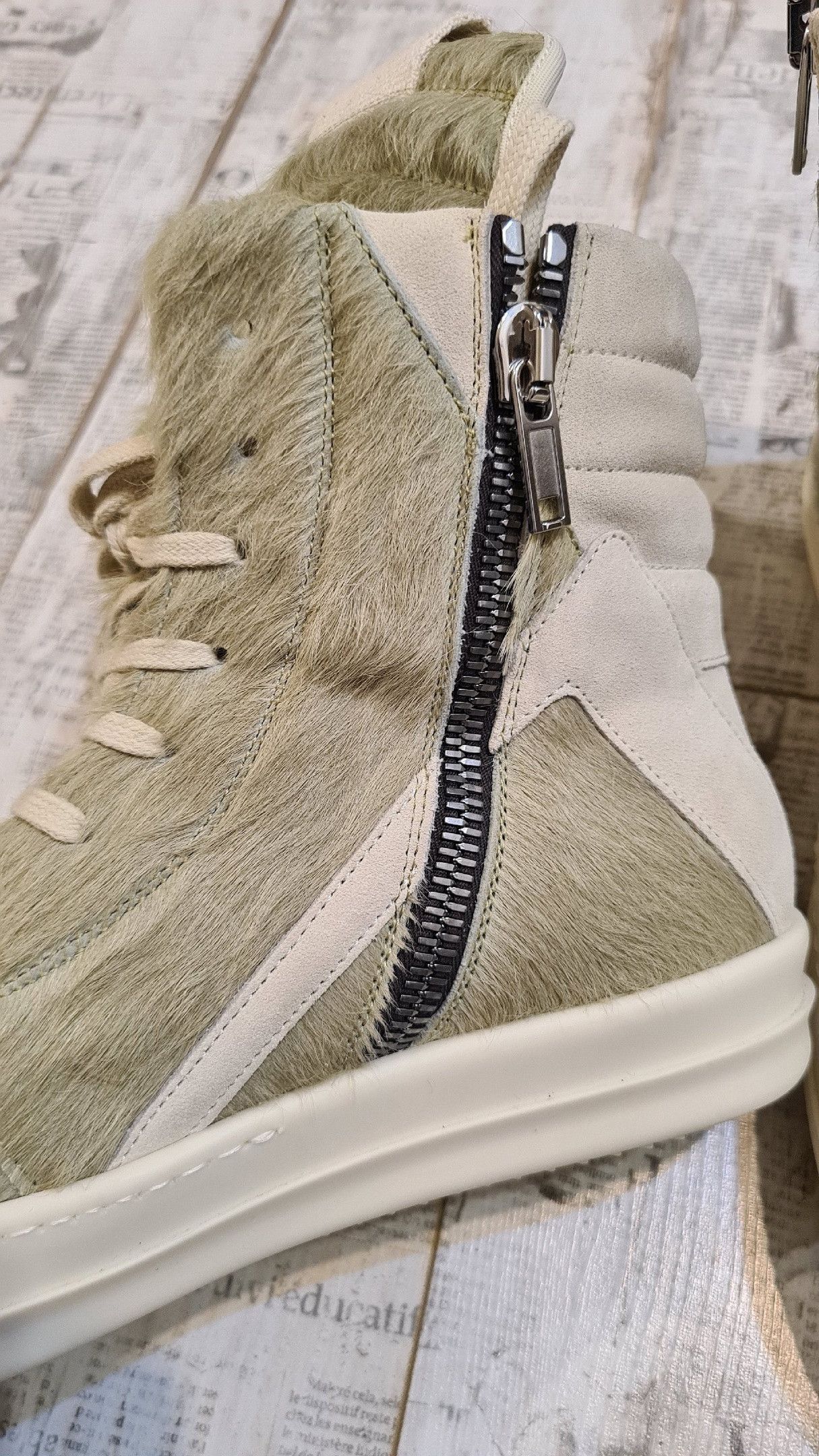 Rick Owens Rick Owens Geobasket Pony Hair Luxor Dirty Acid Size US 11 / EU 44 - 7 Thumbnail