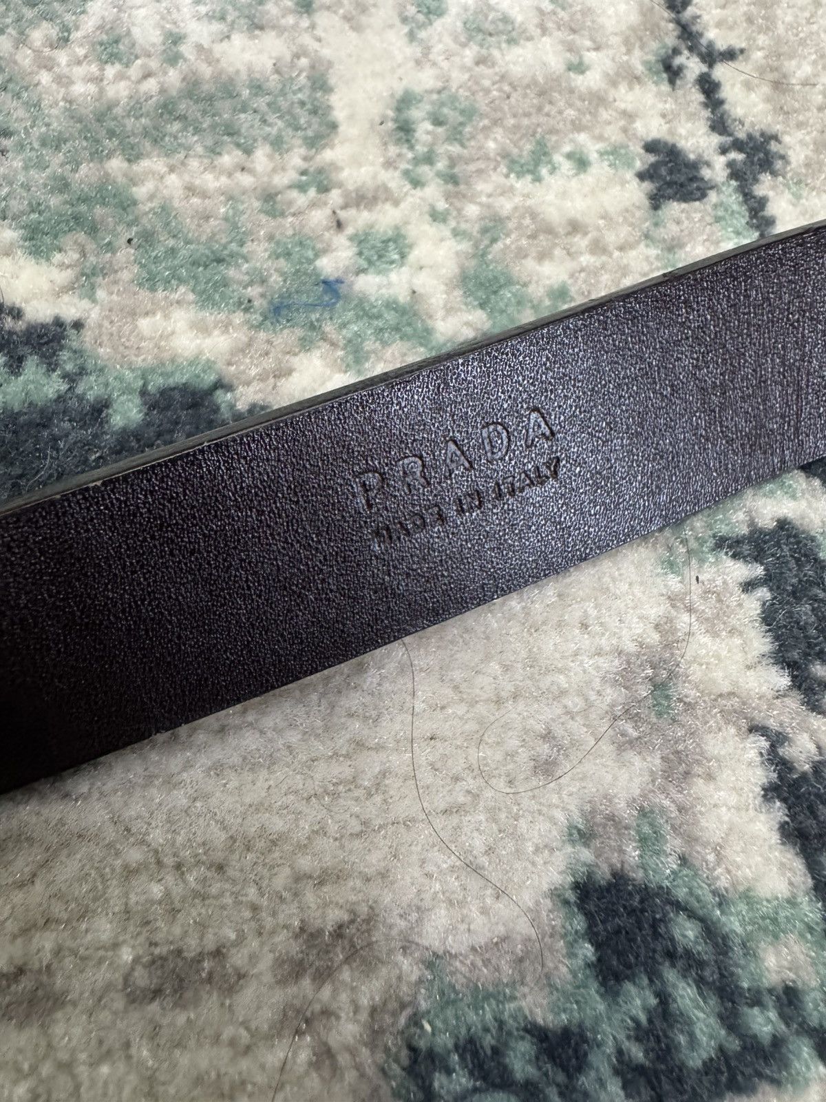 Prada PRADA ADJUSTABLE LEATHER BELT Size 30 - 4 Thumbnail