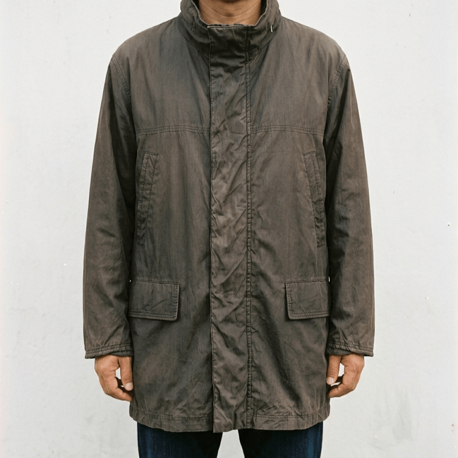 Burberry Vintage Burberry London Plain Jacket Outerwear Parkas Size US L / EU 52-54 / 3 - 1 Thumbnail