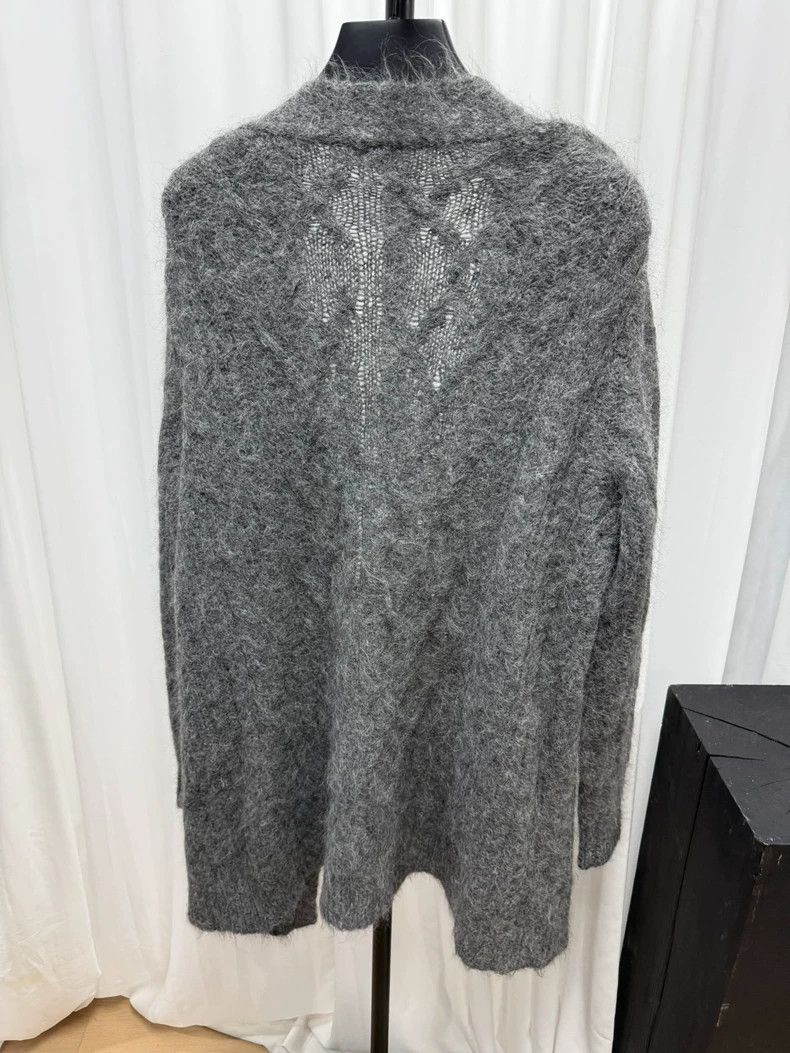 Dries Van Noten Dries van noten Mohair check knit cardigan shirt 2506-Nexta Size US M / EU 48-50 / 2 - 7 Thumbnail