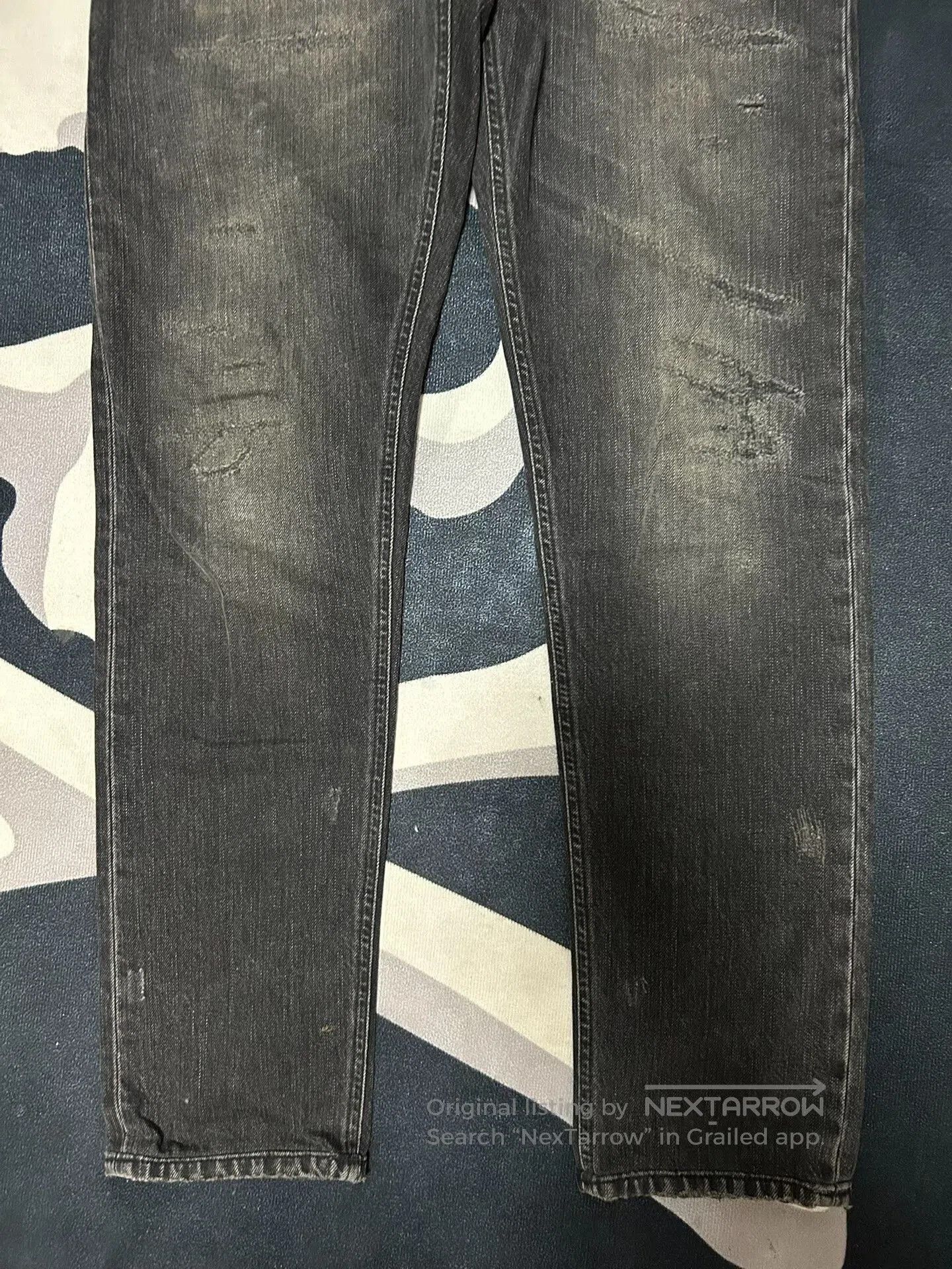 Dolce & Gabbana Distressed Gray Jeans.