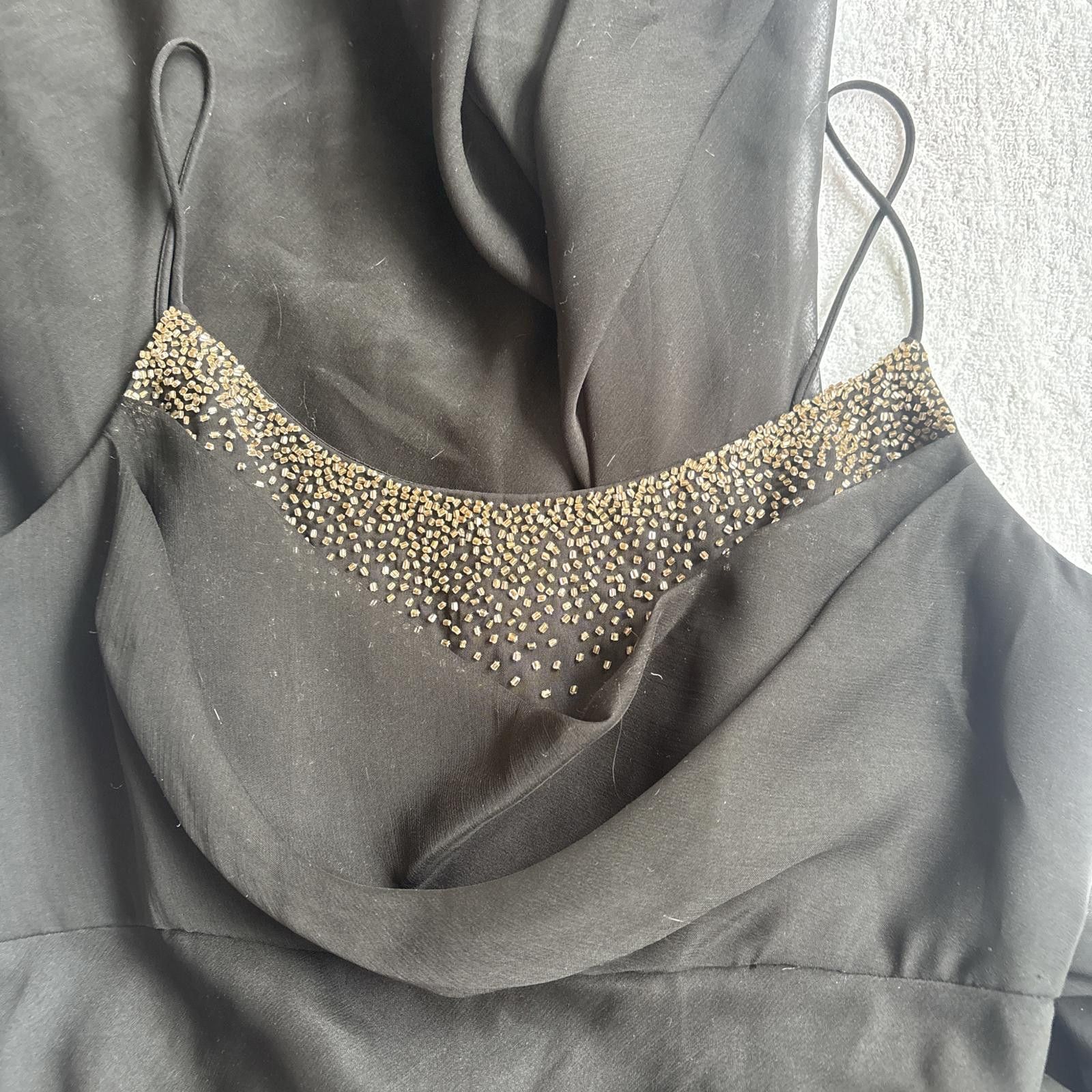 Other vintage silky cowl neck beaded dress Size M / US 6-8 / IT 42-44 - 2 Thumbnail