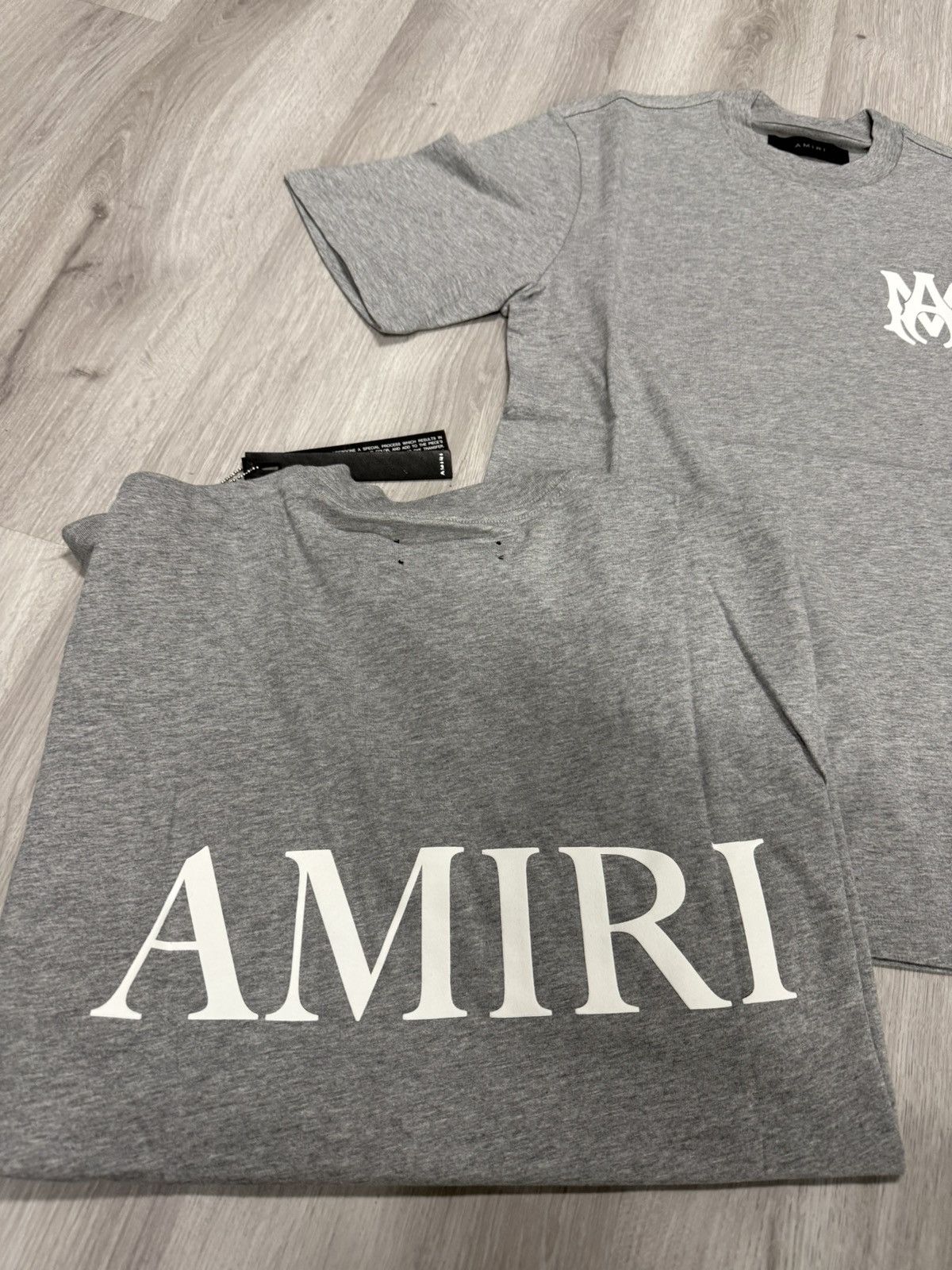 Amiri Amiri MA Logo Heather Grey Tee Size US XS / EU 42 / 0 - 2 Thumbnail