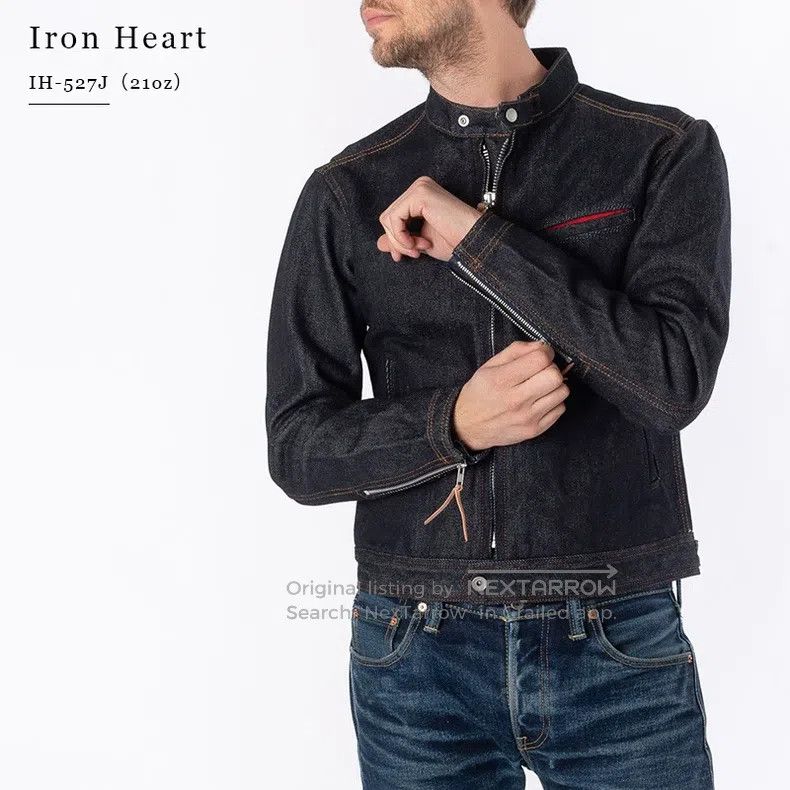Iron Heart Iron Heart 21oz zipper reflex shoulder sleeve jacket Size US M / EU 48-50 / 2 - 1 Thumbnail