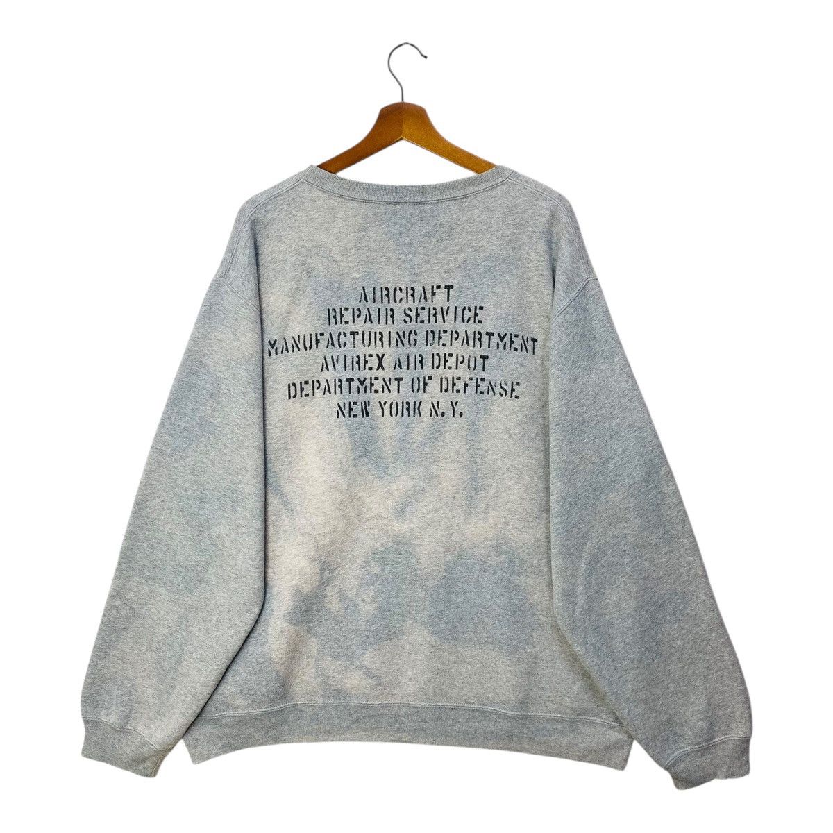 Avirex Avirex USA Sweatshirt Spellout Sun Faded Crewneck Size 2XL Size US XXL / EU 58 / 5 - 5 Thumbnail