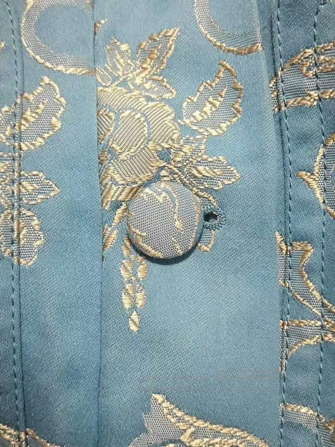 Gucci Gucci Blue Embroidered Button. Size L / US 10 / IT 46 - 3 Thumbnail