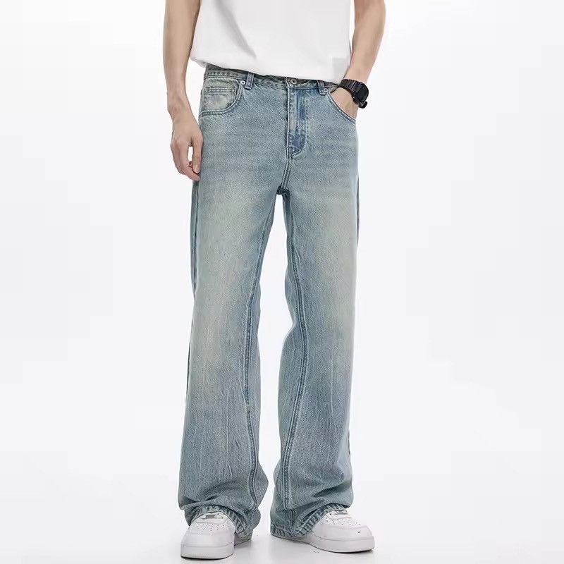 Jean Classic 90s/Y2K Style Aesthetic Light Blue Baggy Denim Size US 31 - 1 Thumbnail