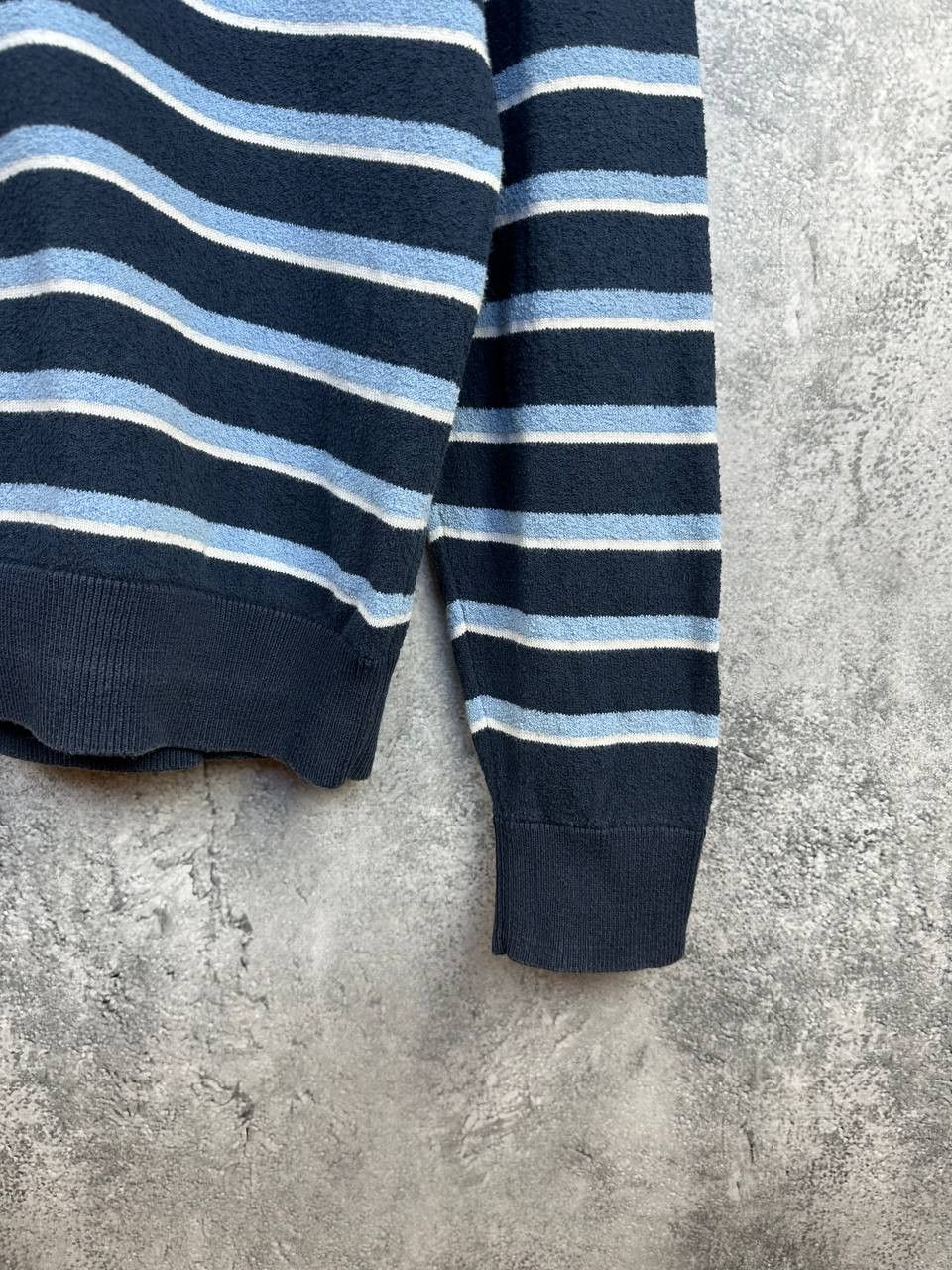 Fred Perry Fred Perry Striped Terry Knit Sweater Jumper Crew Size US L / EU 52-54 / 3 - 8 Thumbnail