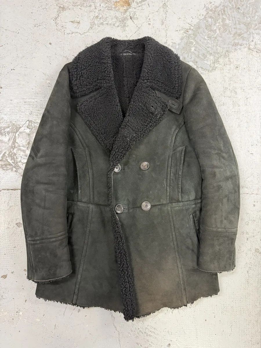 Gucci AW2004 Gucci Black Faded Shearling Leather Jacket by Tom Ford Size US L / EU 52-54 / 3 - 1 Thumbnail