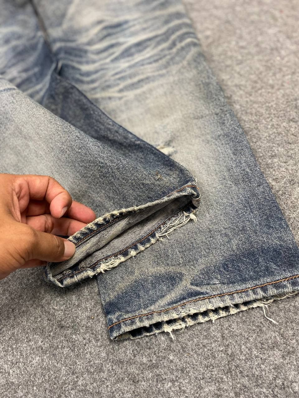 Japanese Brand japanese brand distressed denim nice design Size US 33 - 6 Thumbnail