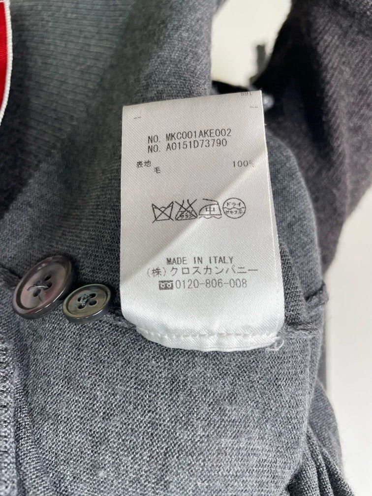 Thom Browne Thom Browne size3 Four bar wool sweater on the arm Size US L / EU 52-54 / 3 - 4 Thumbnail