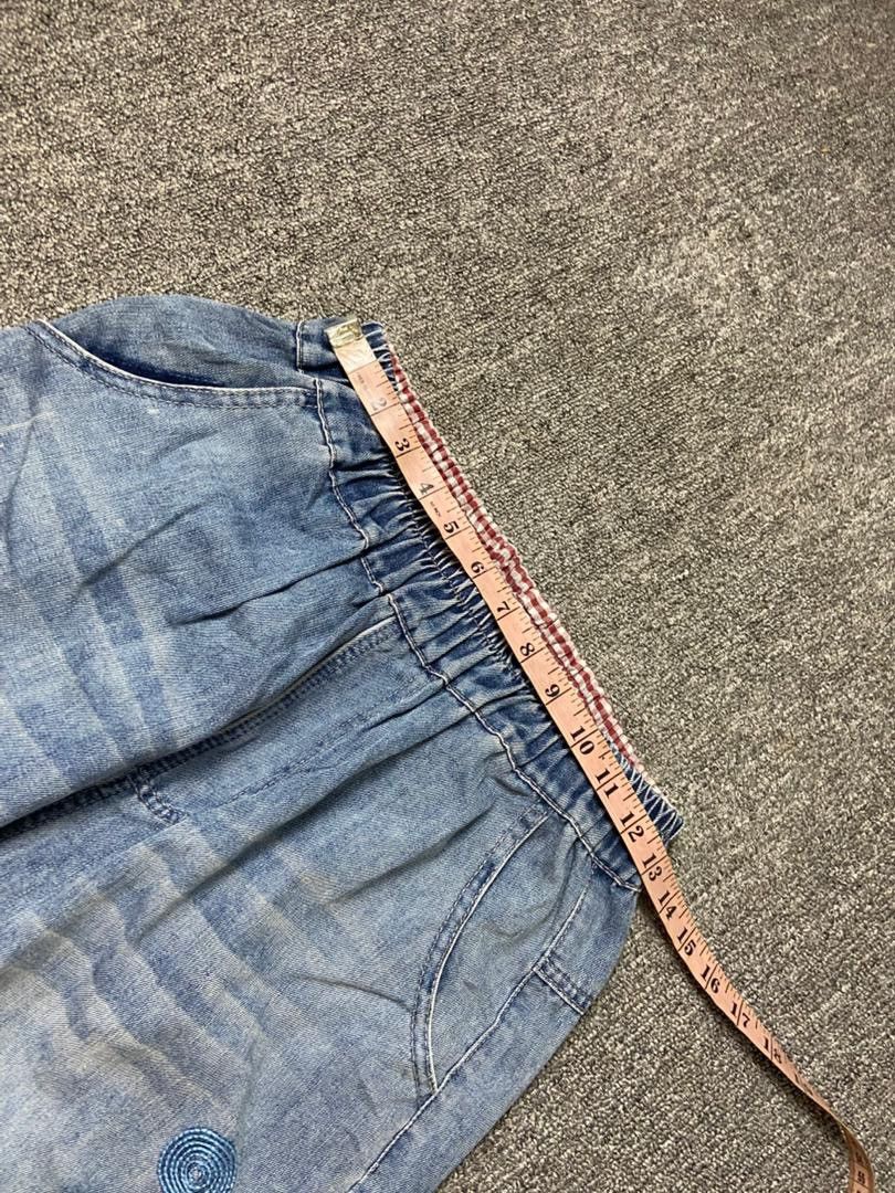 Japanese Brand K.Three Brand Retro Fish Embroidery Jeans (197) Size US 26 / EU 42 - 8 Thumbnail