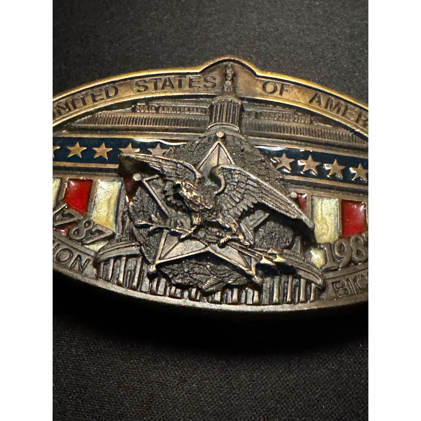 Other Vintage Heavy USA Bicentennial Numbered Belt Buckle Size ONE SIZE - 3 Thumbnail