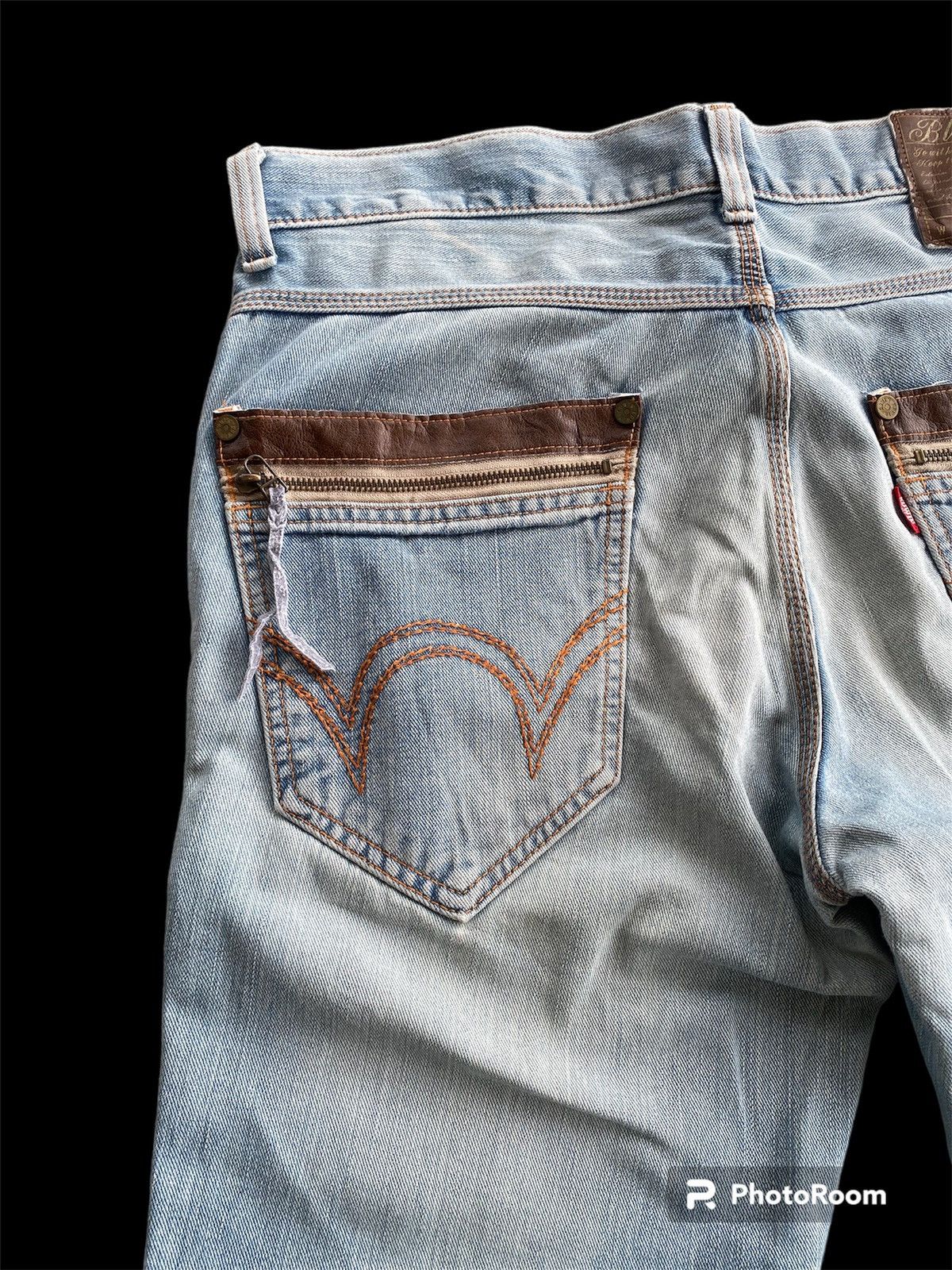 Edwin Japanese Edwin Distressed Washed Bleach Blue Jeans Size US 36 / EU 52 - 12 Thumbnail