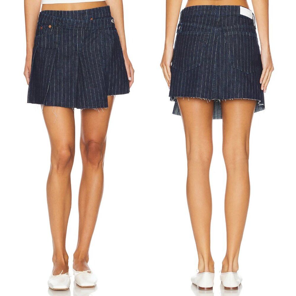 RE/DONE NWT New $250 RE/DONE Tennis Wrap Skirt Size 28 Size 28" / US 6 / IT 42 - 2 Thumbnail