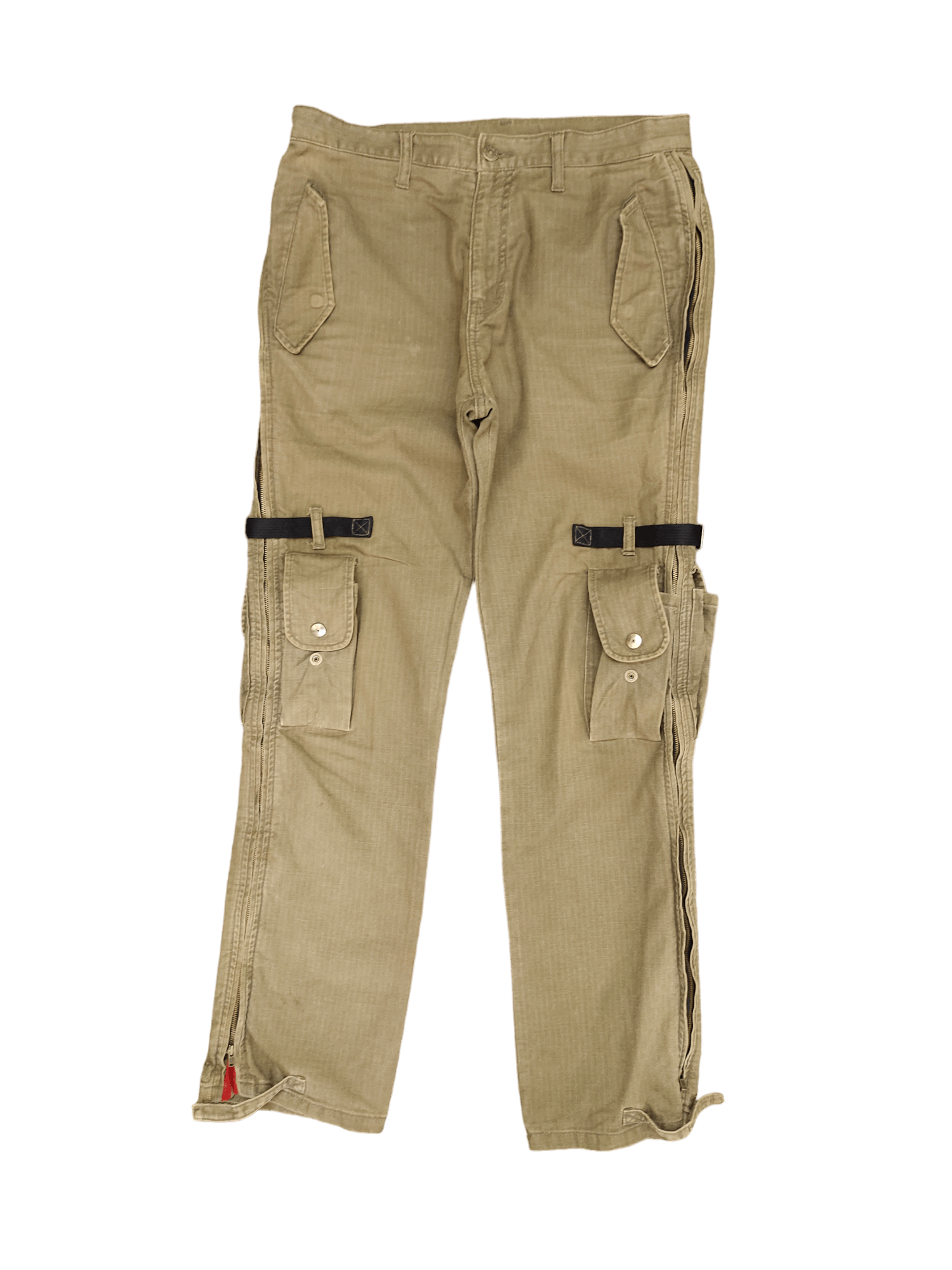 PPFM PPFM Long Zipper Bondage Punk Multi Pocket Tactical Pants Size US 32 / EU 48 - 1 Thumbnail