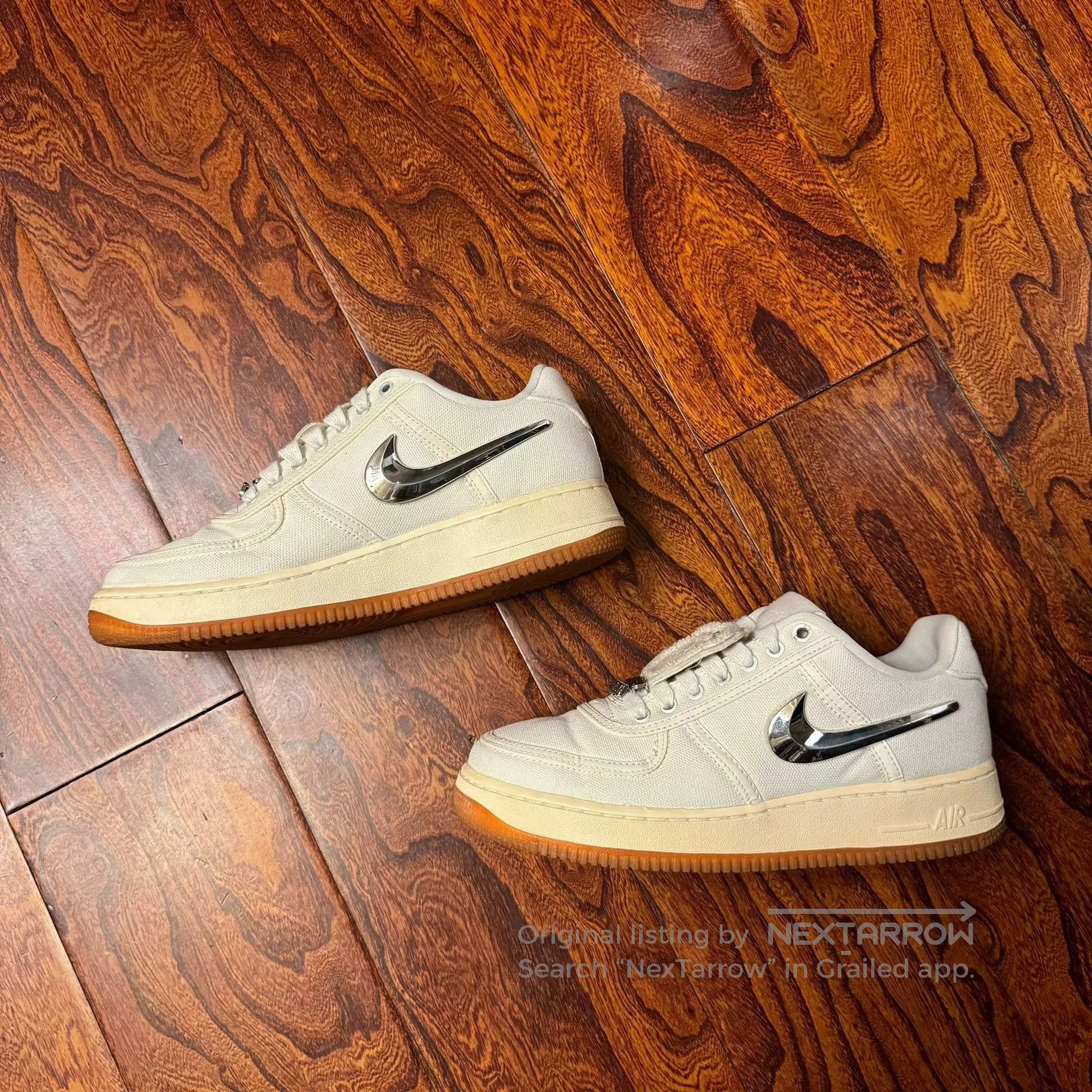 Travis Scott nike air force 1 travis scott low top. Size US 7.5 / EU 40-41 - 2 Thumbnail