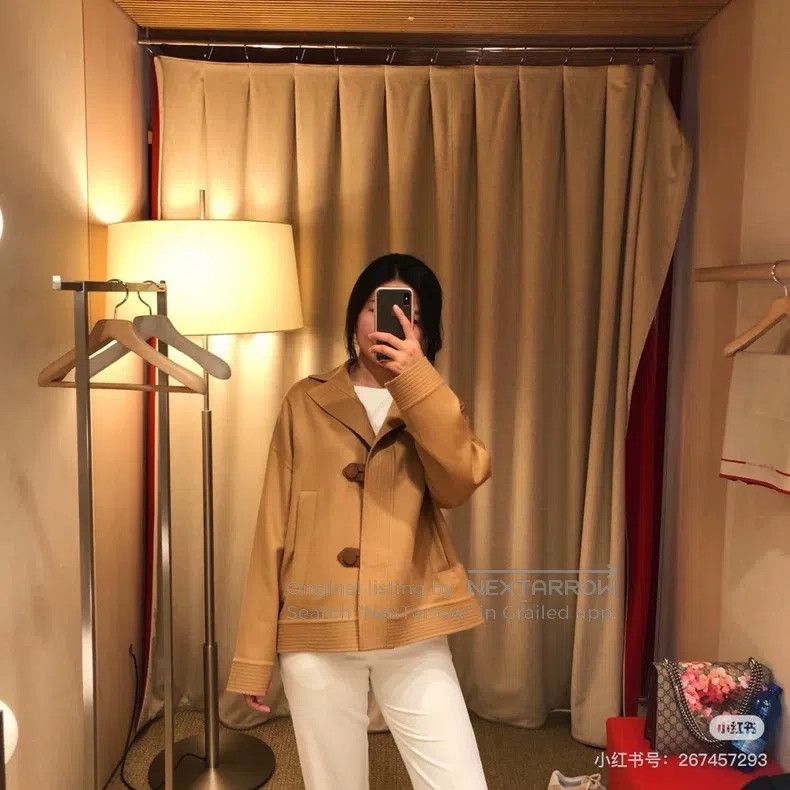 Loewe Loewe Pure cashmere coat with cowhide buttons for women Size M / US 6-8 / IT 42-44 - 7 Thumbnail