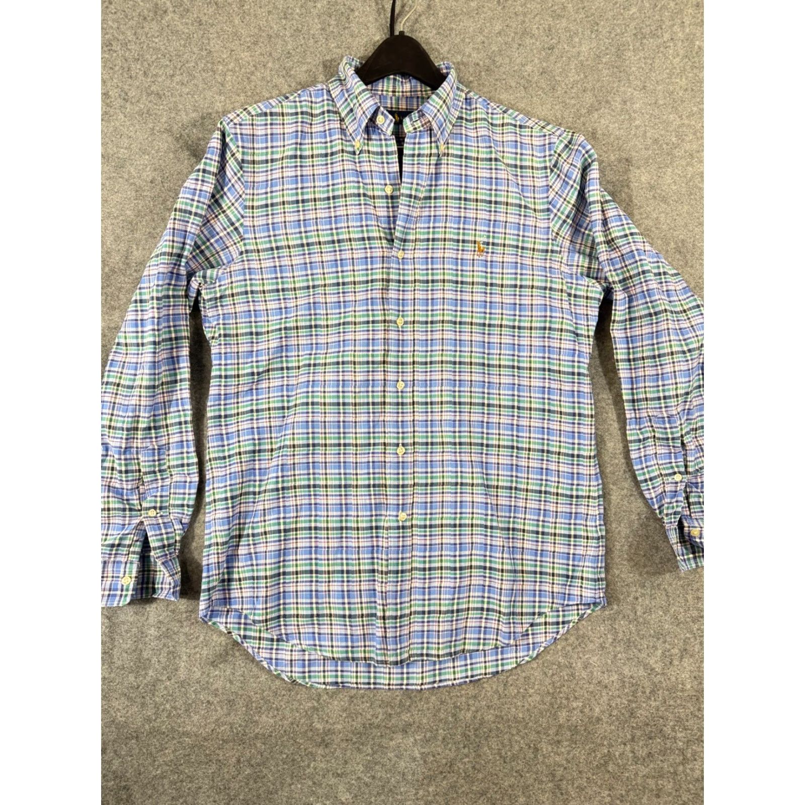 Ralph Lauren Ralph Lauren Shirt Mens M Blue Green Plaid Button Down Long Sleeve Pony Logo Size US M / EU 48-50 / 2 - 3 Thumbnail