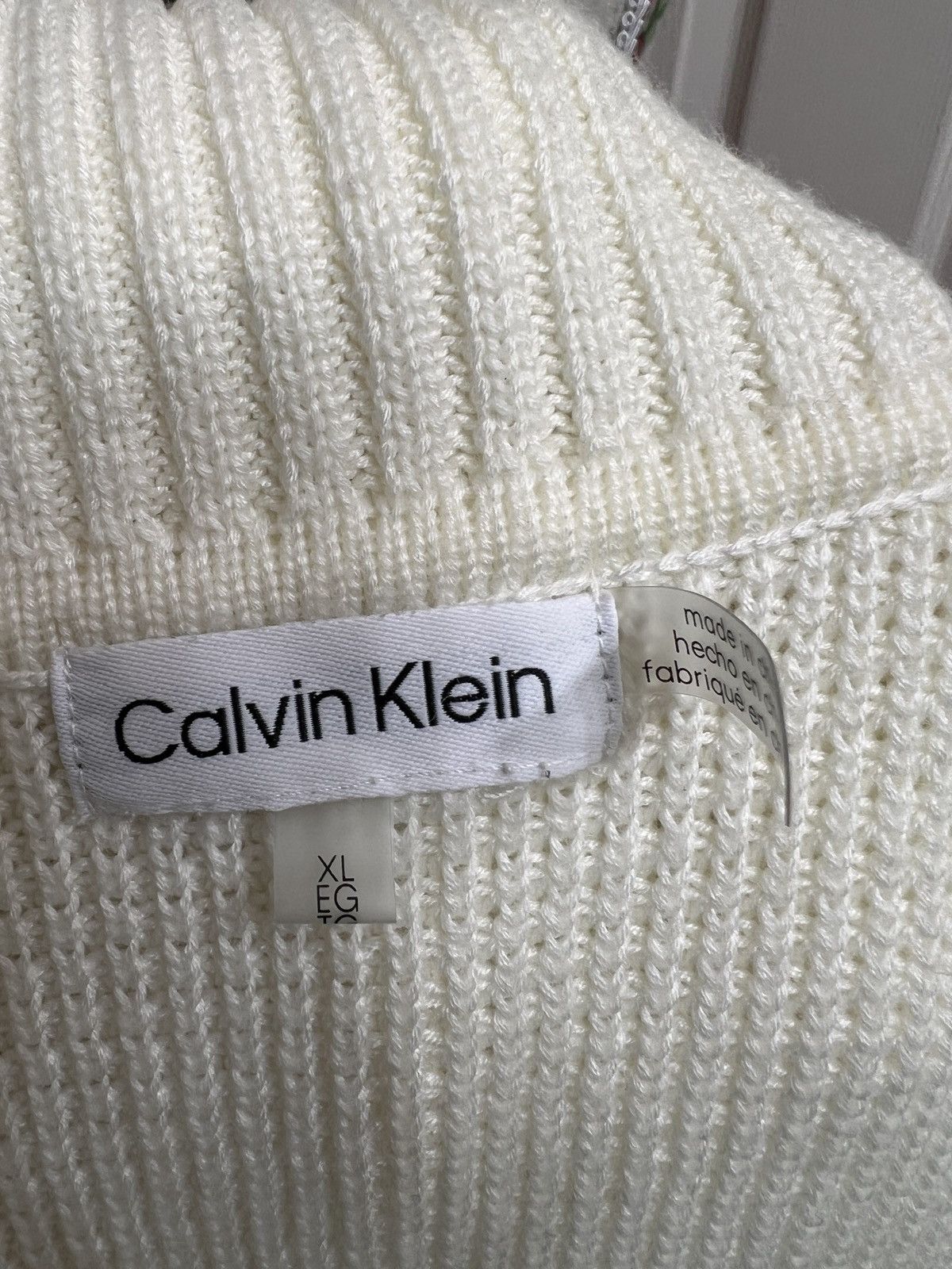 Calvin Klein Calvin Klein Cream turtleneck sweater size XL Size XL / US 12-14 / IT 48-50 - 5 Thumbnail