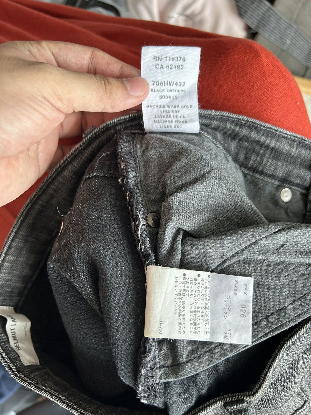 Helmut Lang Helmut Lang Black Jeans Size US 27 - 15 Thumbnail