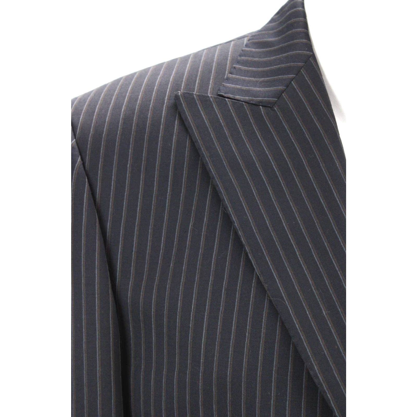 Sean John VINTAGE Sean John Wool Suit Jacket Men's 40R Black Pin Stripe Lined Business Stylish Size 40R - 6 Thumbnail