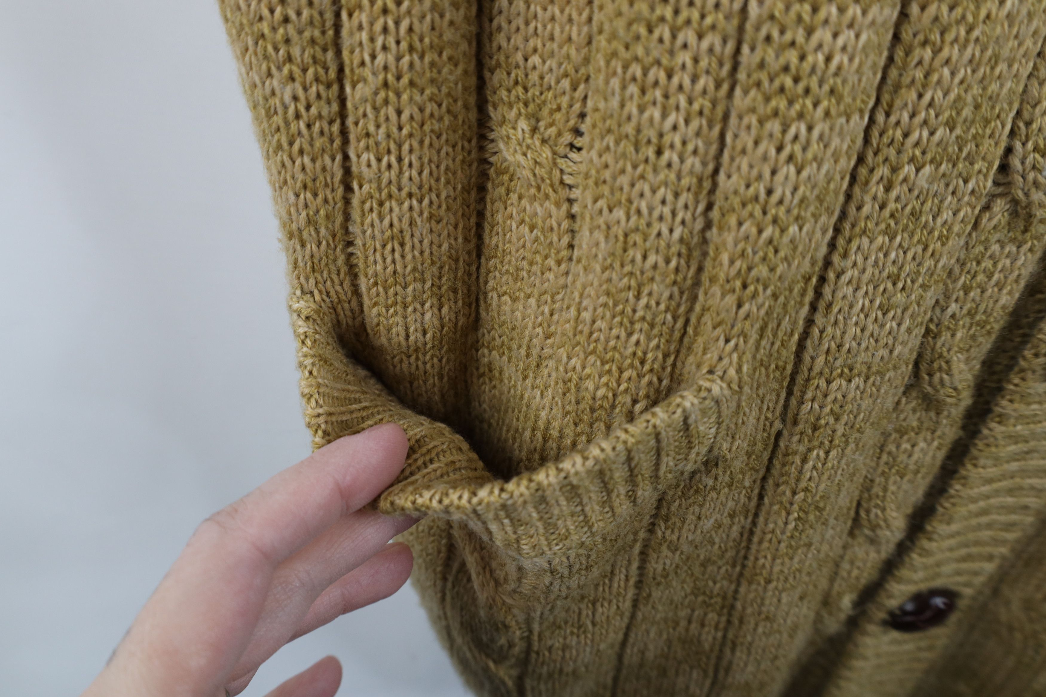 Vintage Vintage 90s Streetwear Cable Knit Cardigan Sweater Vest Size US XL / EU 56 / 4 - 5 Thumbnail
